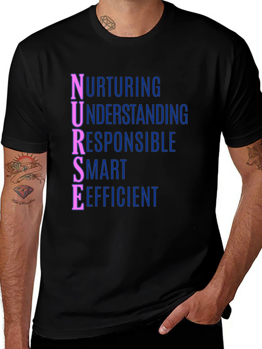 Nurse Definition T-Shirt - Nurturing Understanding Responsible Smart Efficient