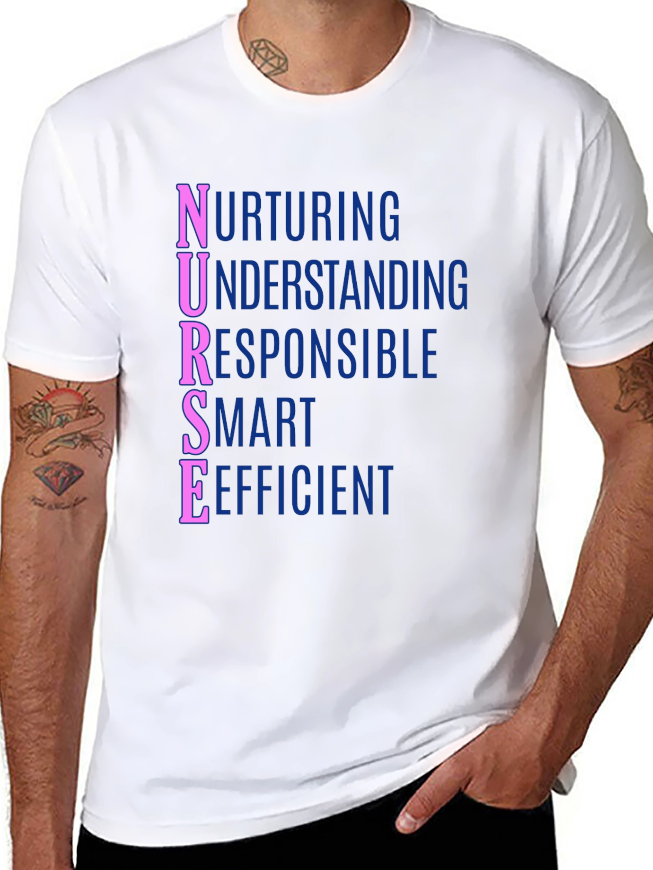 Nurse Definition T-Shirt - Nurturing Understanding Responsible Smart Efficient