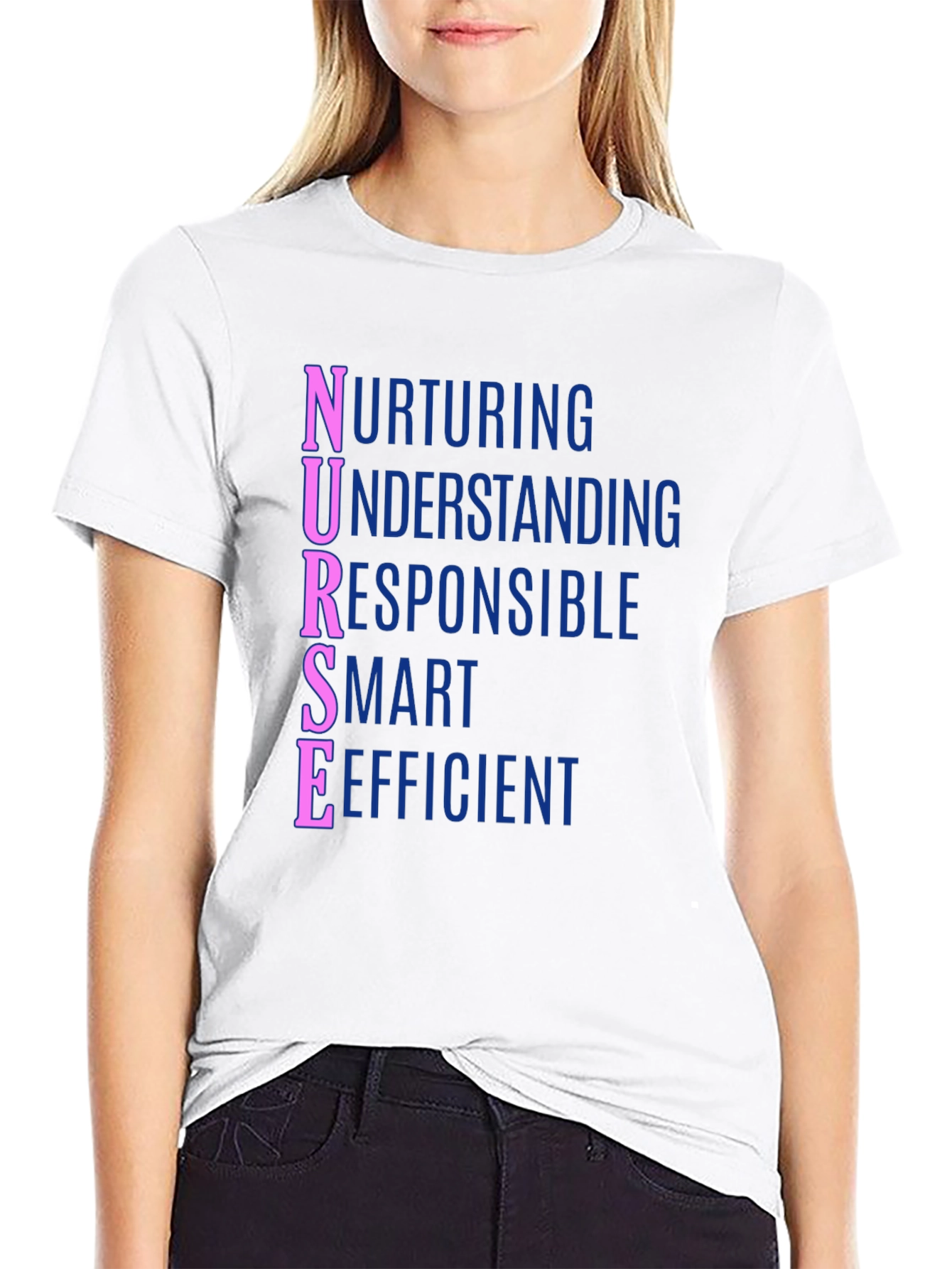 Nurse Definition T-Shirt - Nurturing Understanding Responsible Smart Efficient