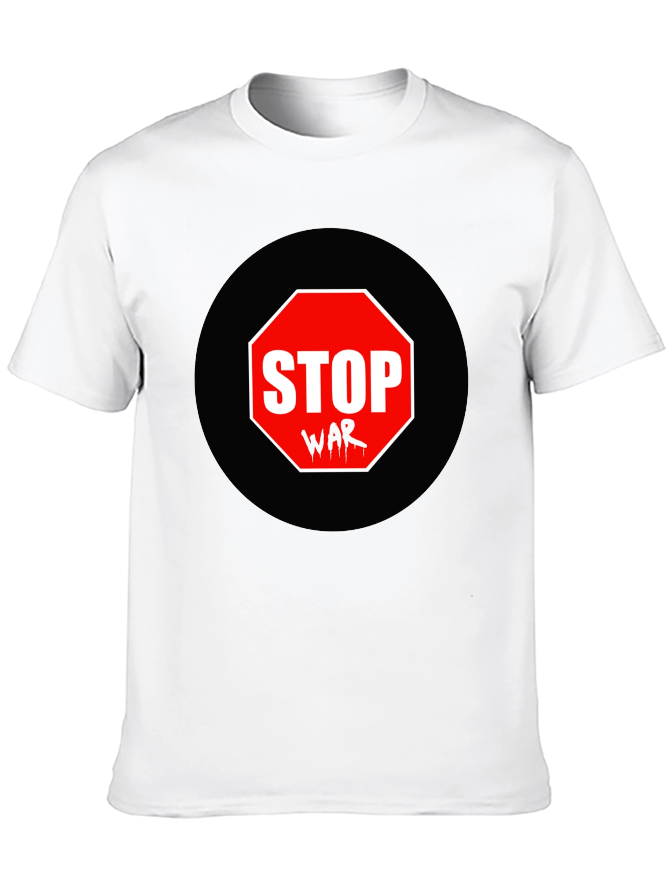 Stop War Graphic Tee - Black Short Sleeve