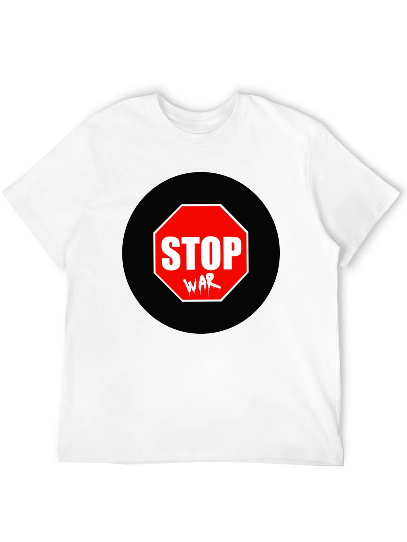 Stop War Graphic Tee - Black Short Sleeve