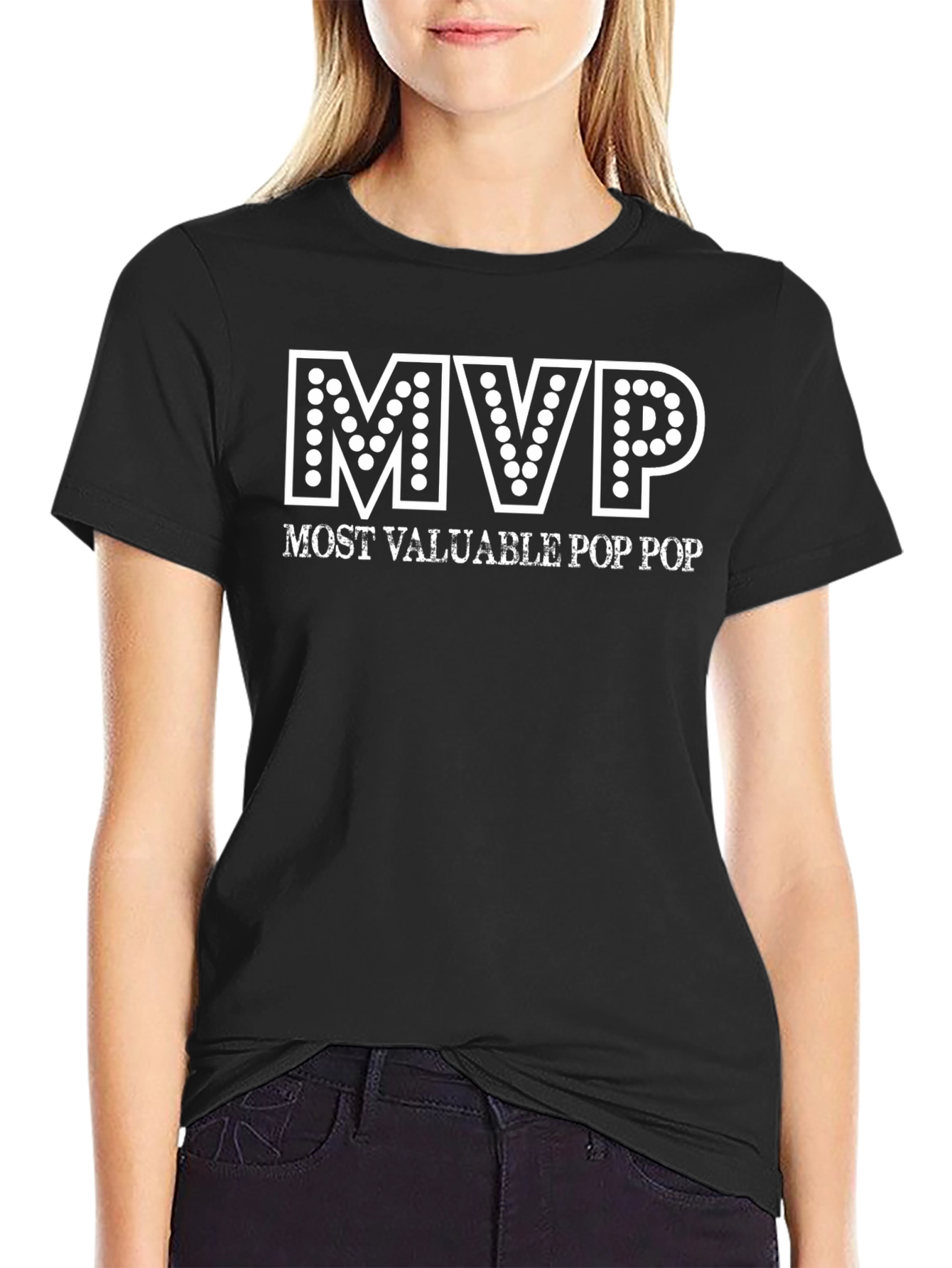 MVP Most Valuable Pop Pop T-Shirt - Black