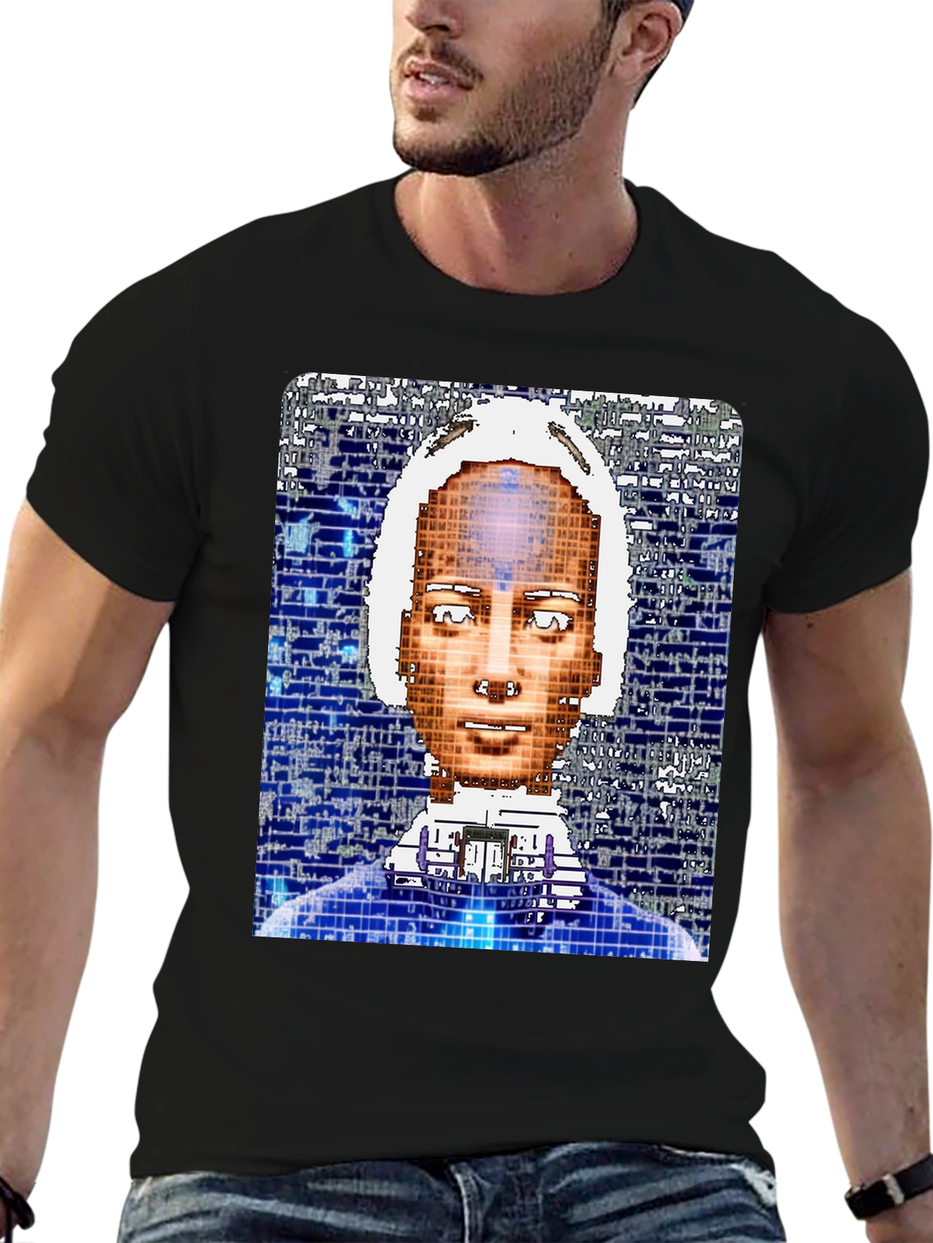 Abstract Humanoid Graphic T-Shirt