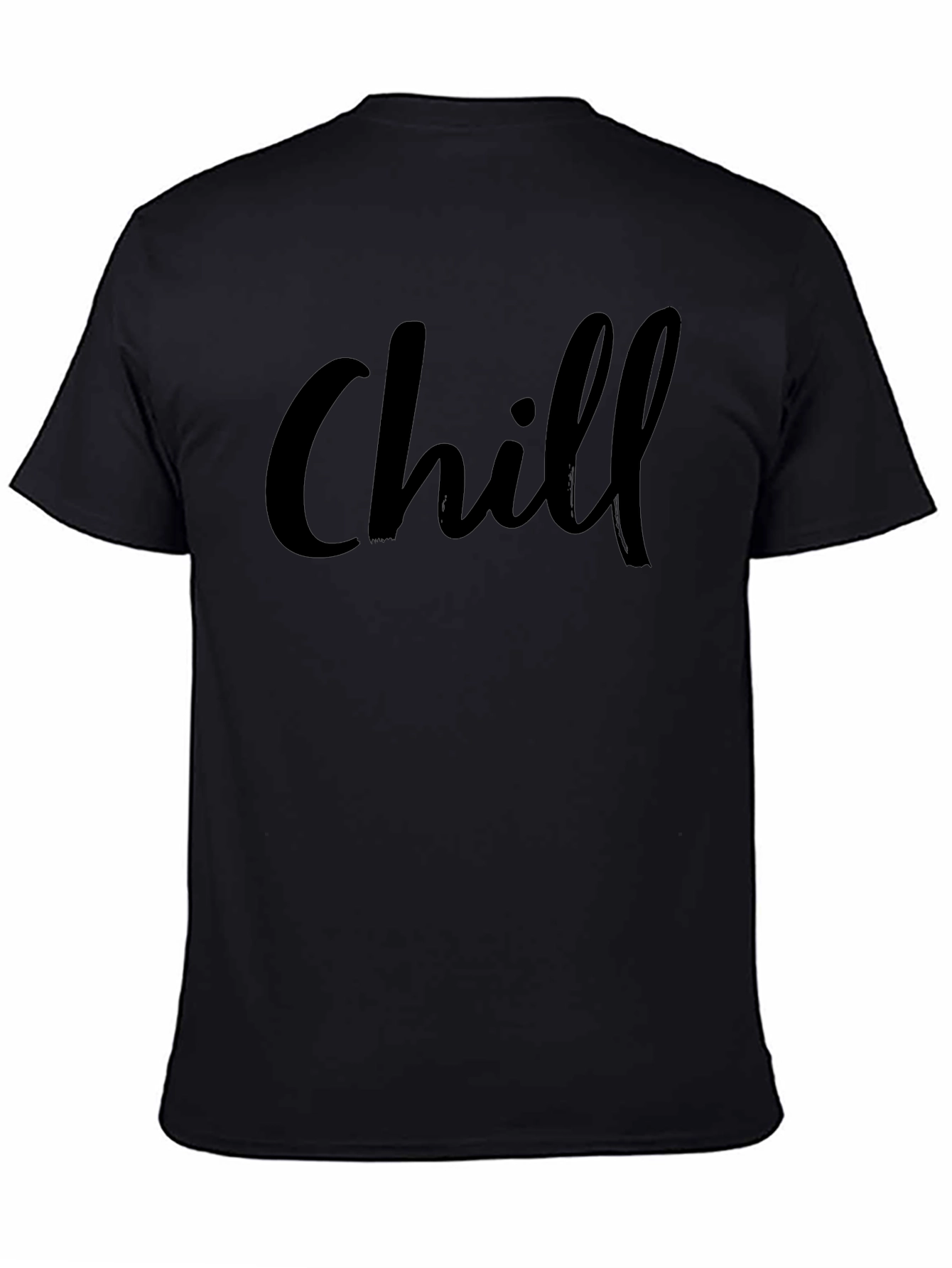 Chill Black T-Shirt - Relaxed Style