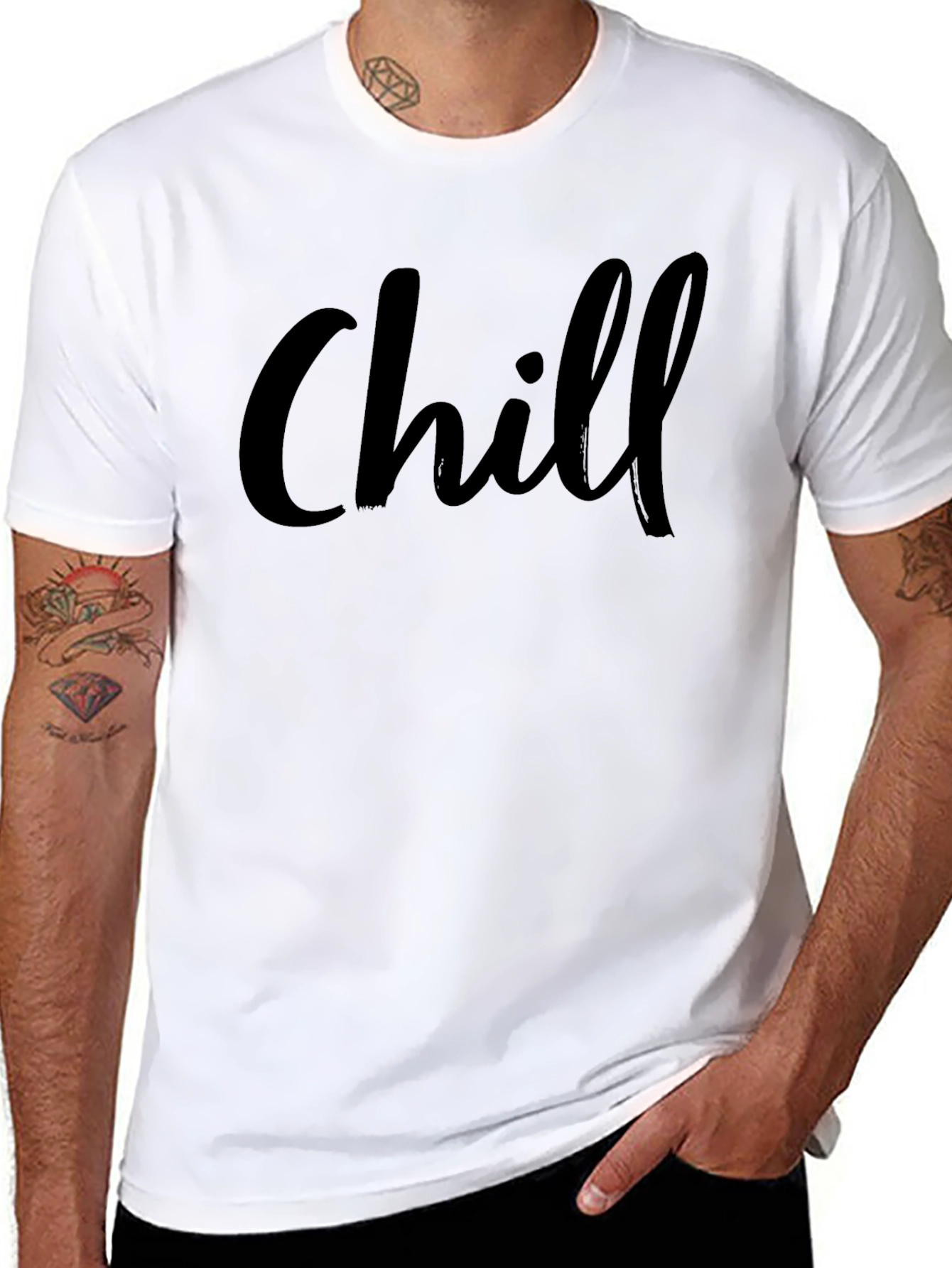 Chill Black T-Shirt - Relaxed Style