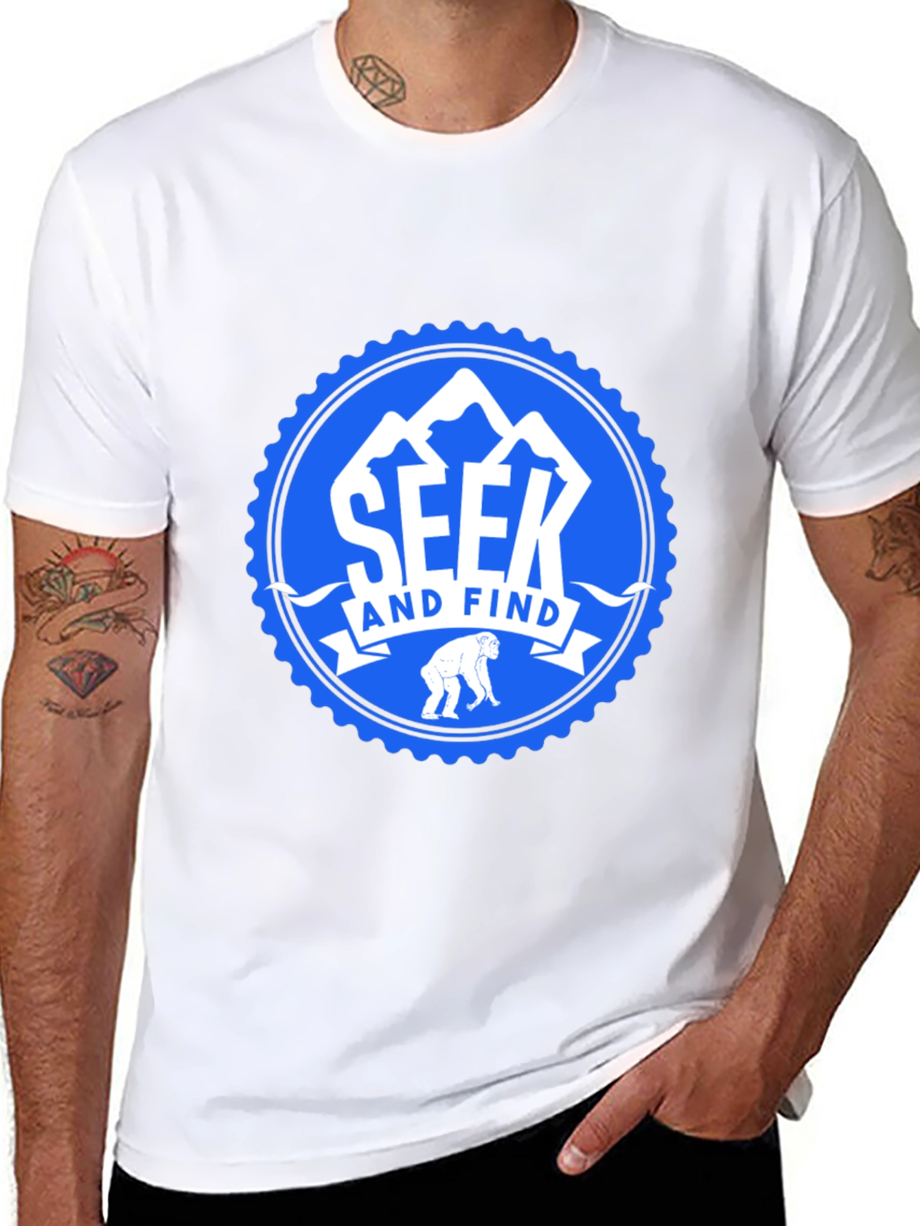 Seek and Find Black T-Shirt