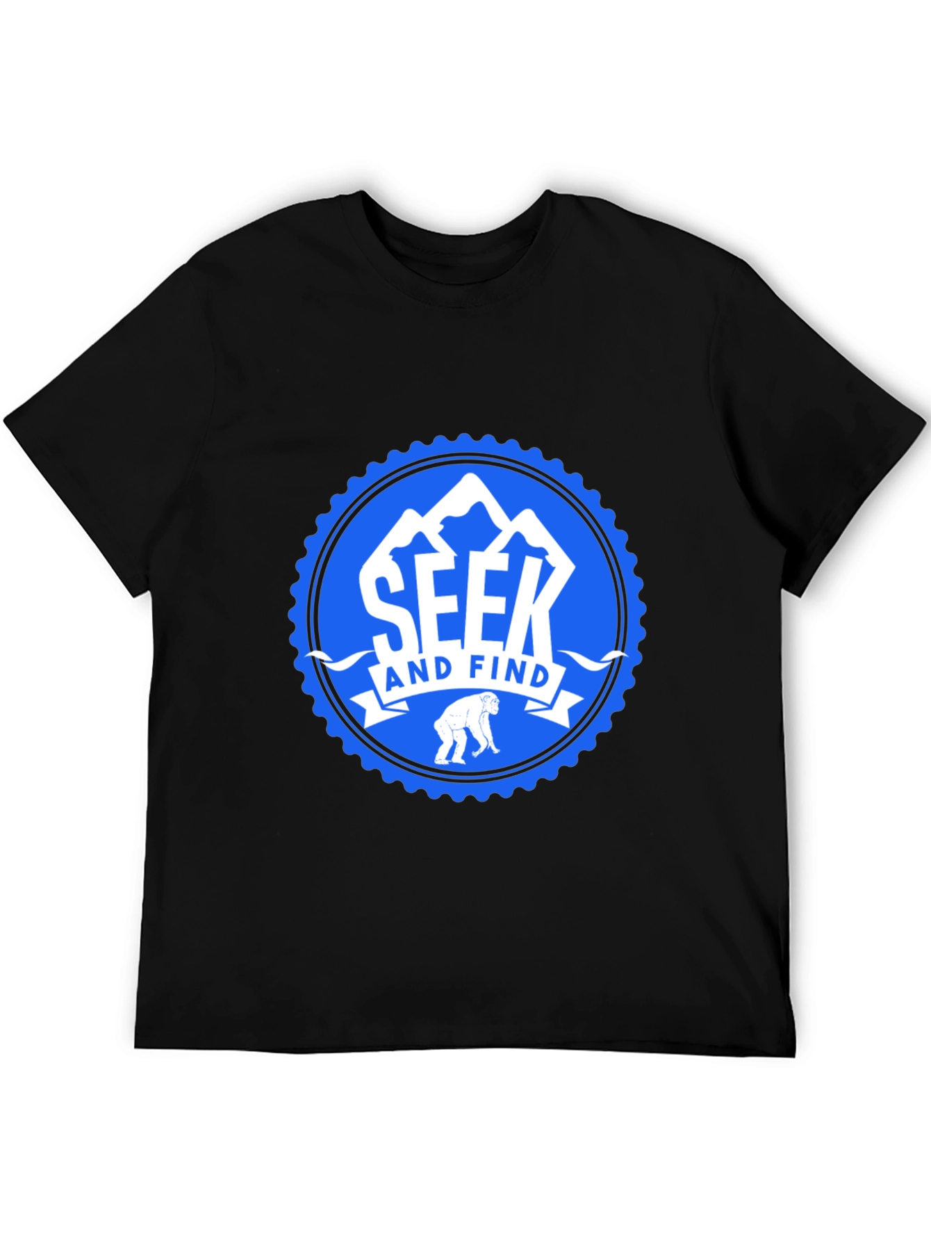 Seek and Find Black T-Shirt