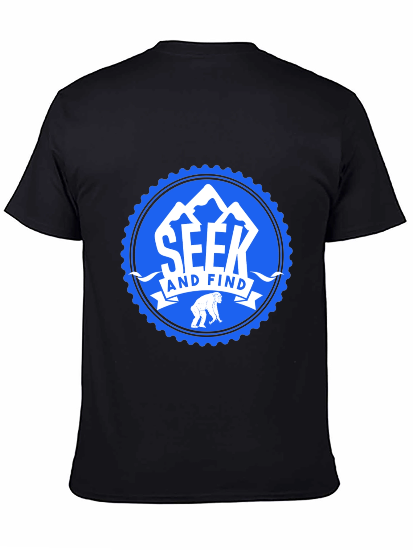 Seek and Find Black T-Shirt