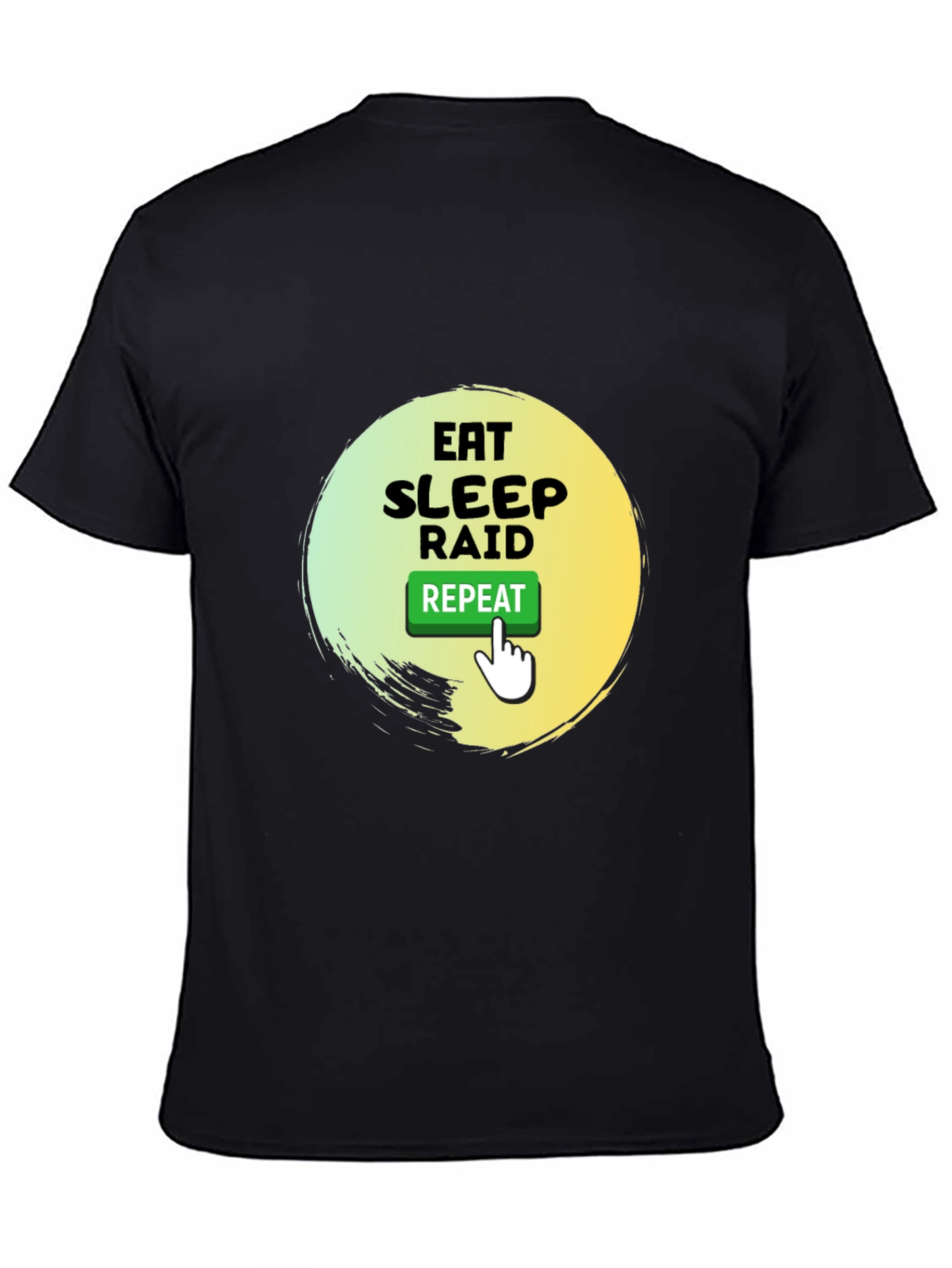 Eat Sleep Raid Repeat Gamer T-Shirt