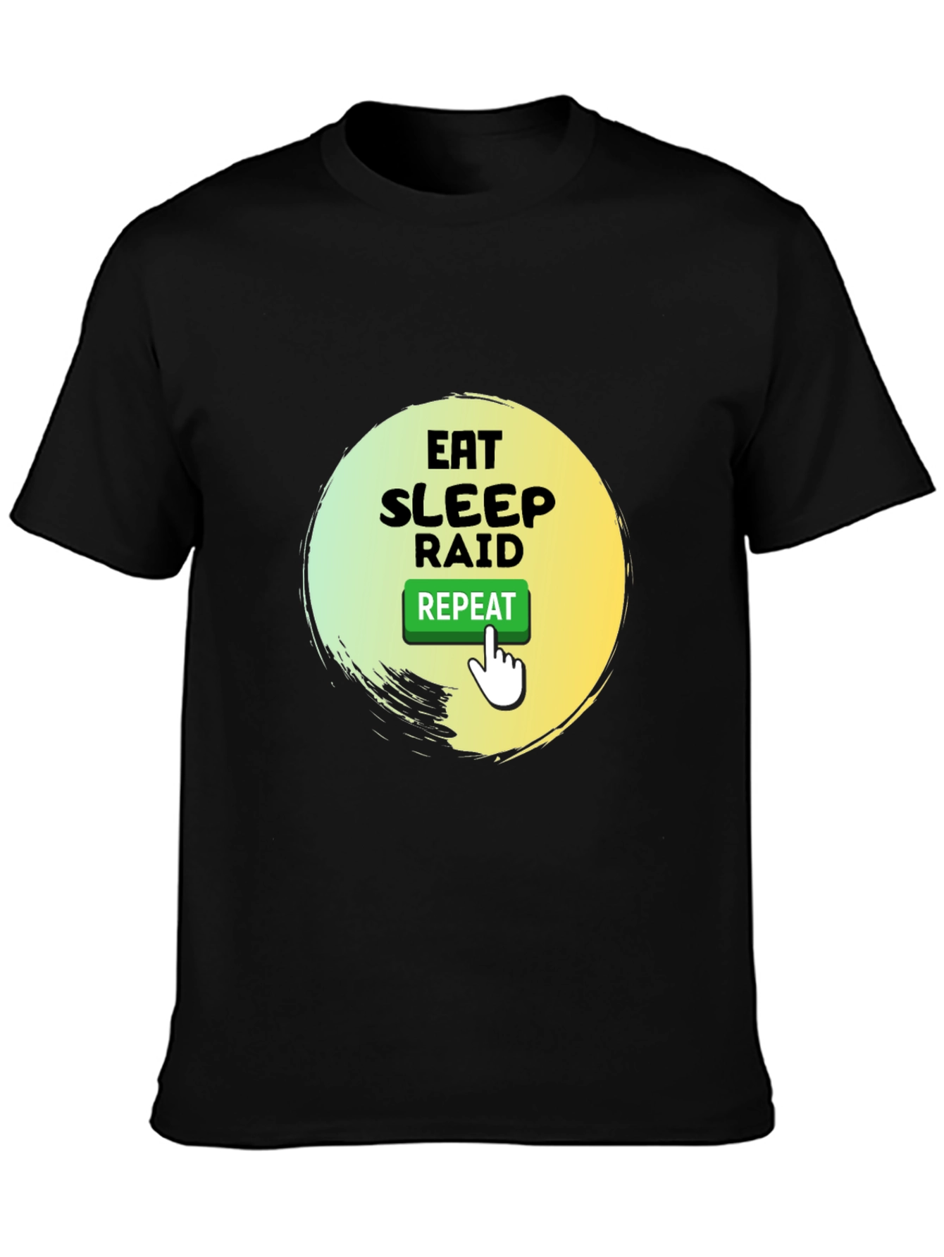 Eat Sleep Raid Repeat Gamer T-Shirt