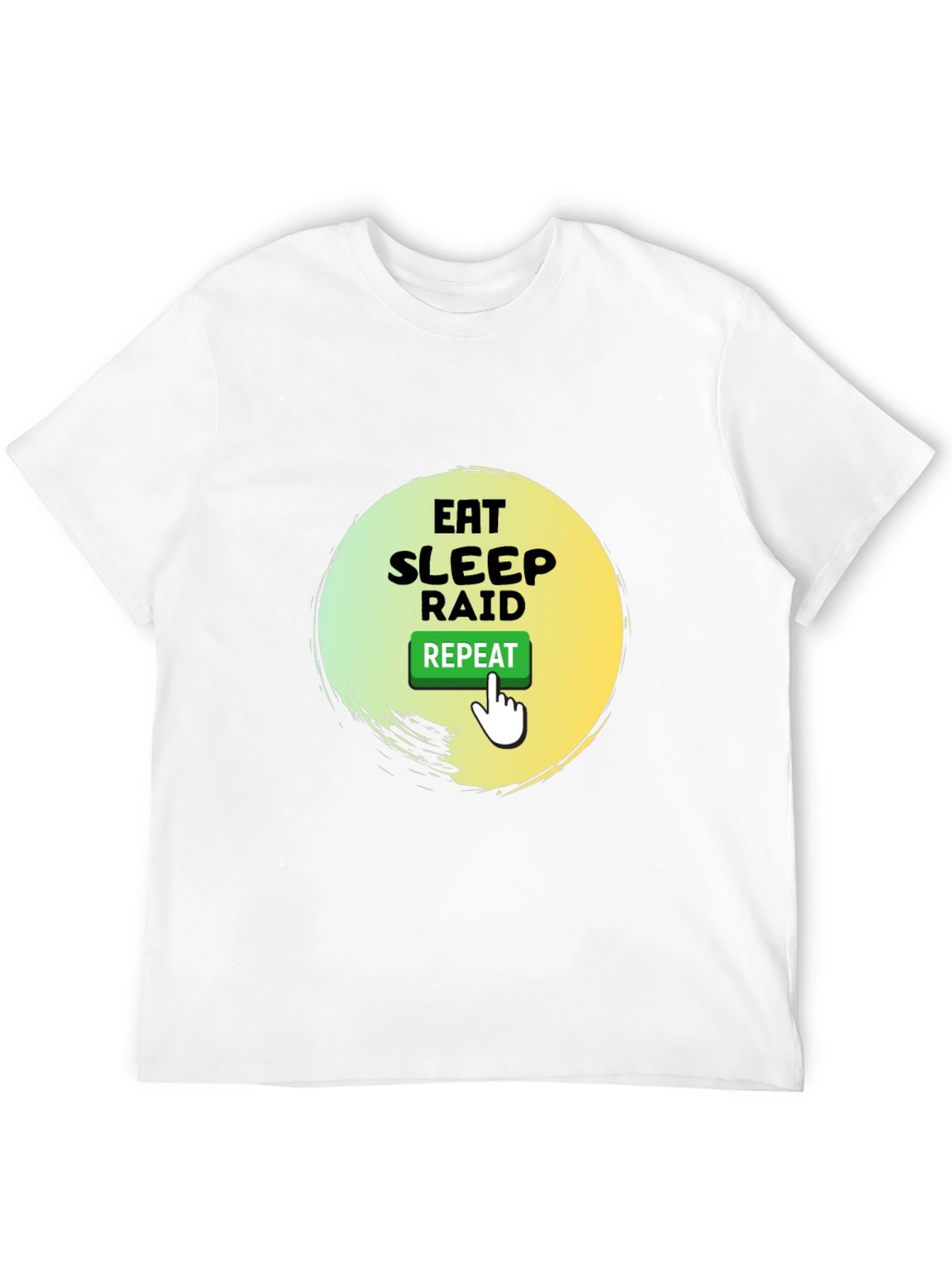 Eat Sleep Raid Repeat Gamer T-Shirt