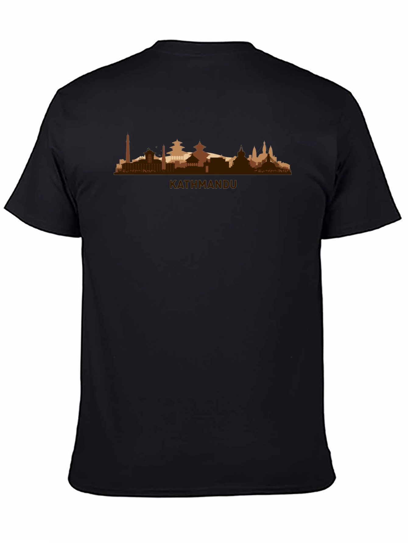 Kathmandu Skyline T-Shirt - Cityscape Design
