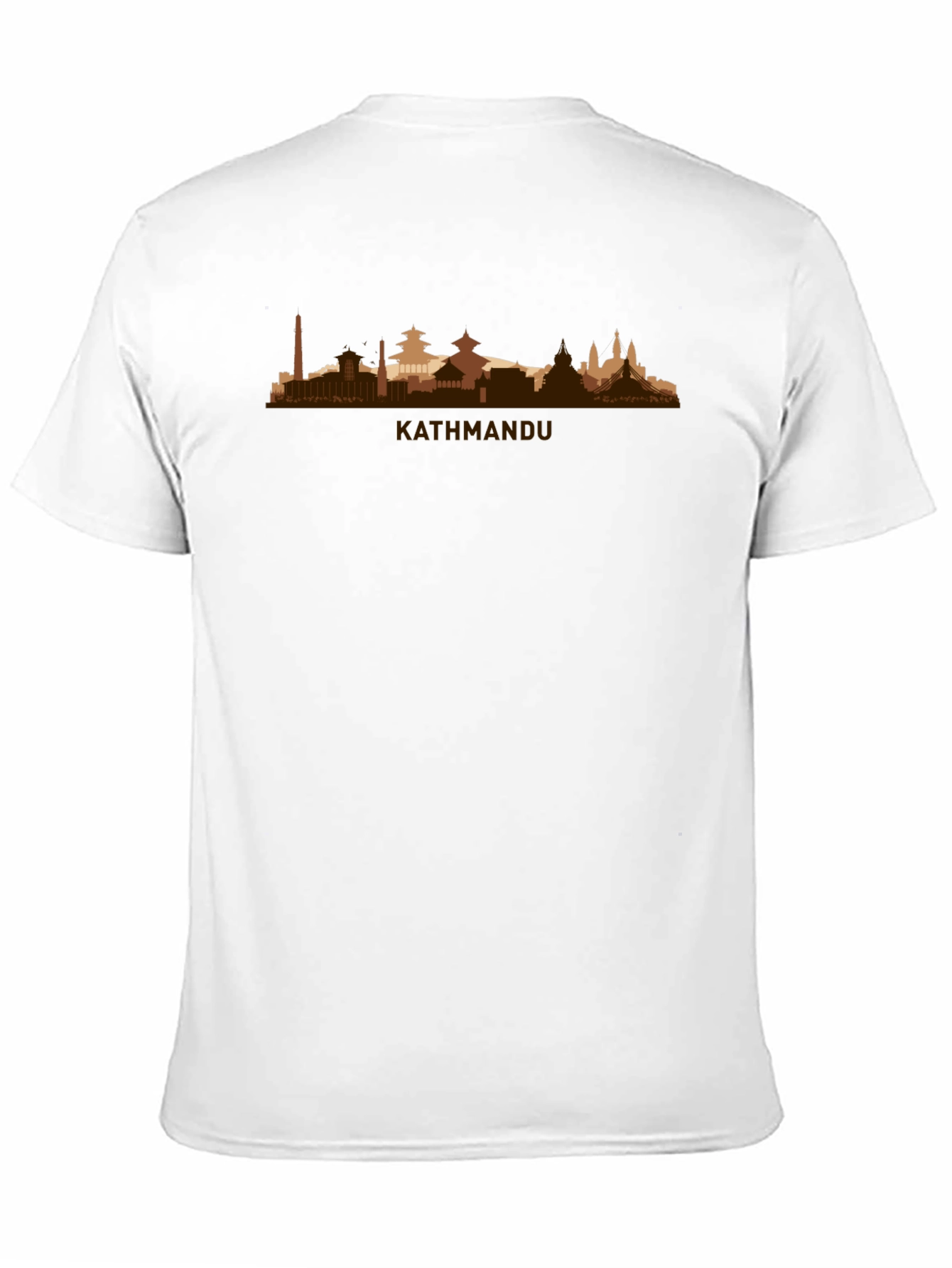 Kathmandu Skyline T-Shirt - Cityscape Design