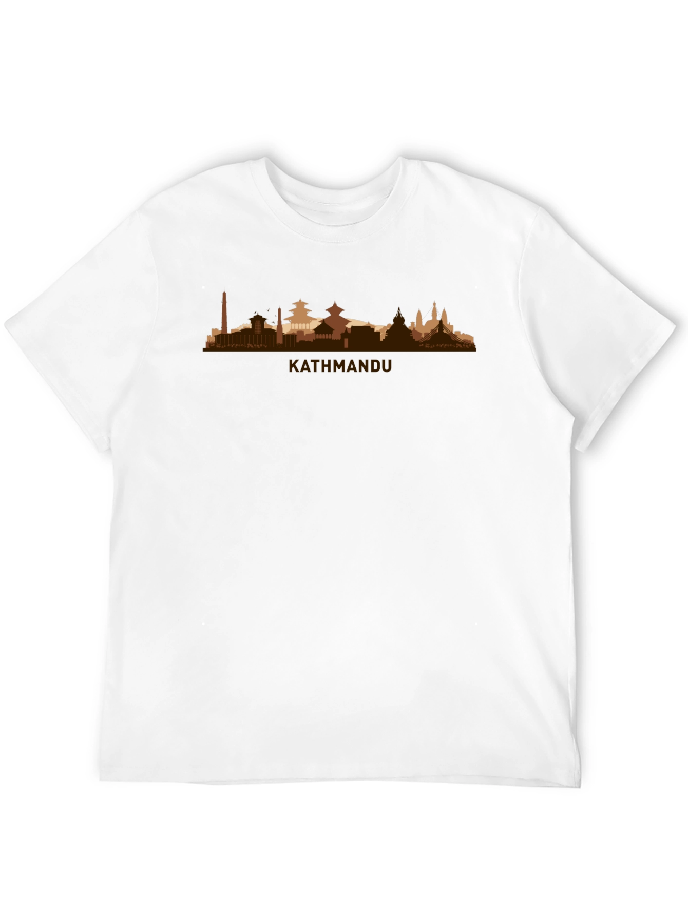 Kathmandu Skyline T-Shirt - Cityscape Design