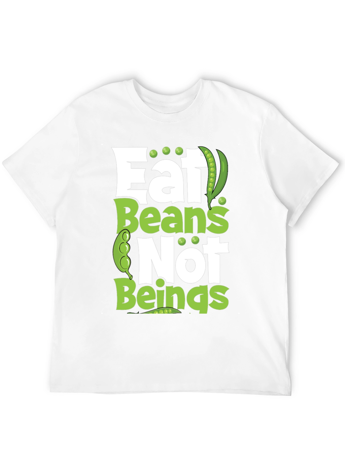 Eat Beans Not Beings Funny Graphic Tee