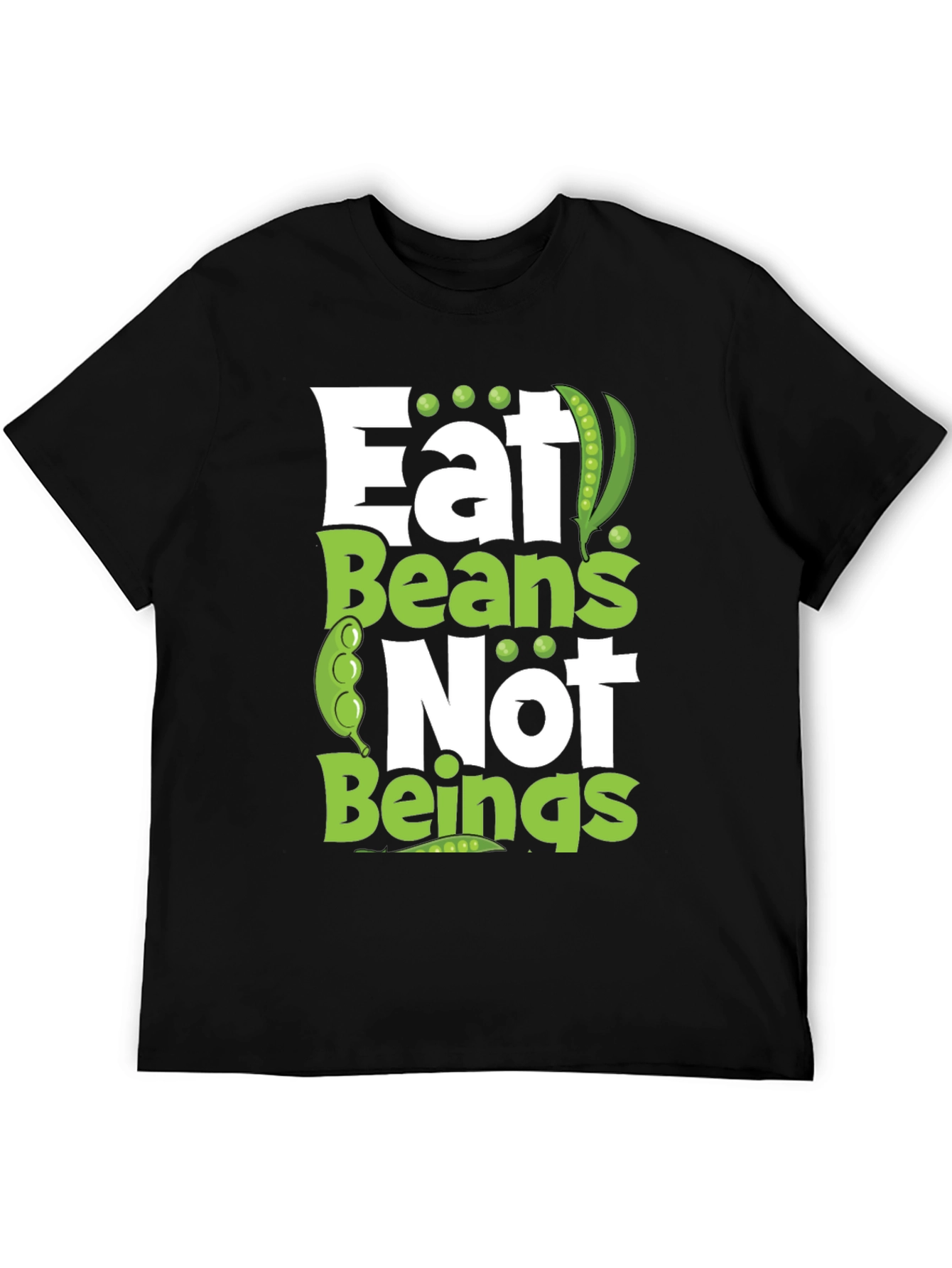 Eat Beans Not Beings Funny Graphic Tee