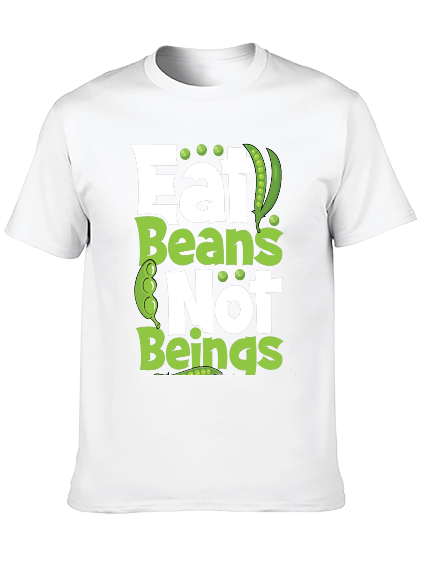 Eat Beans Not Beings Funny Graphic Tee