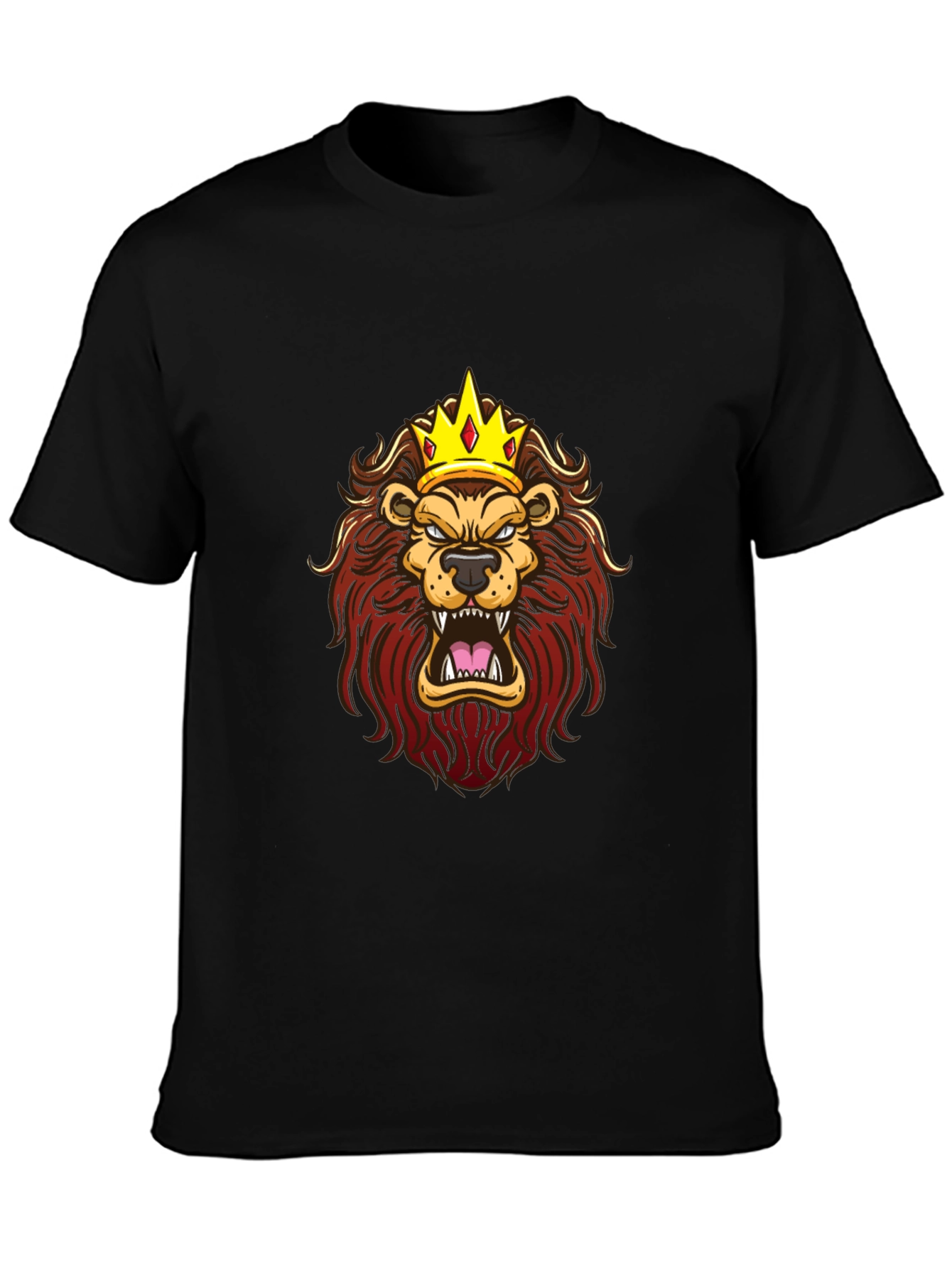 King Lion Graphic Print T-Shirt