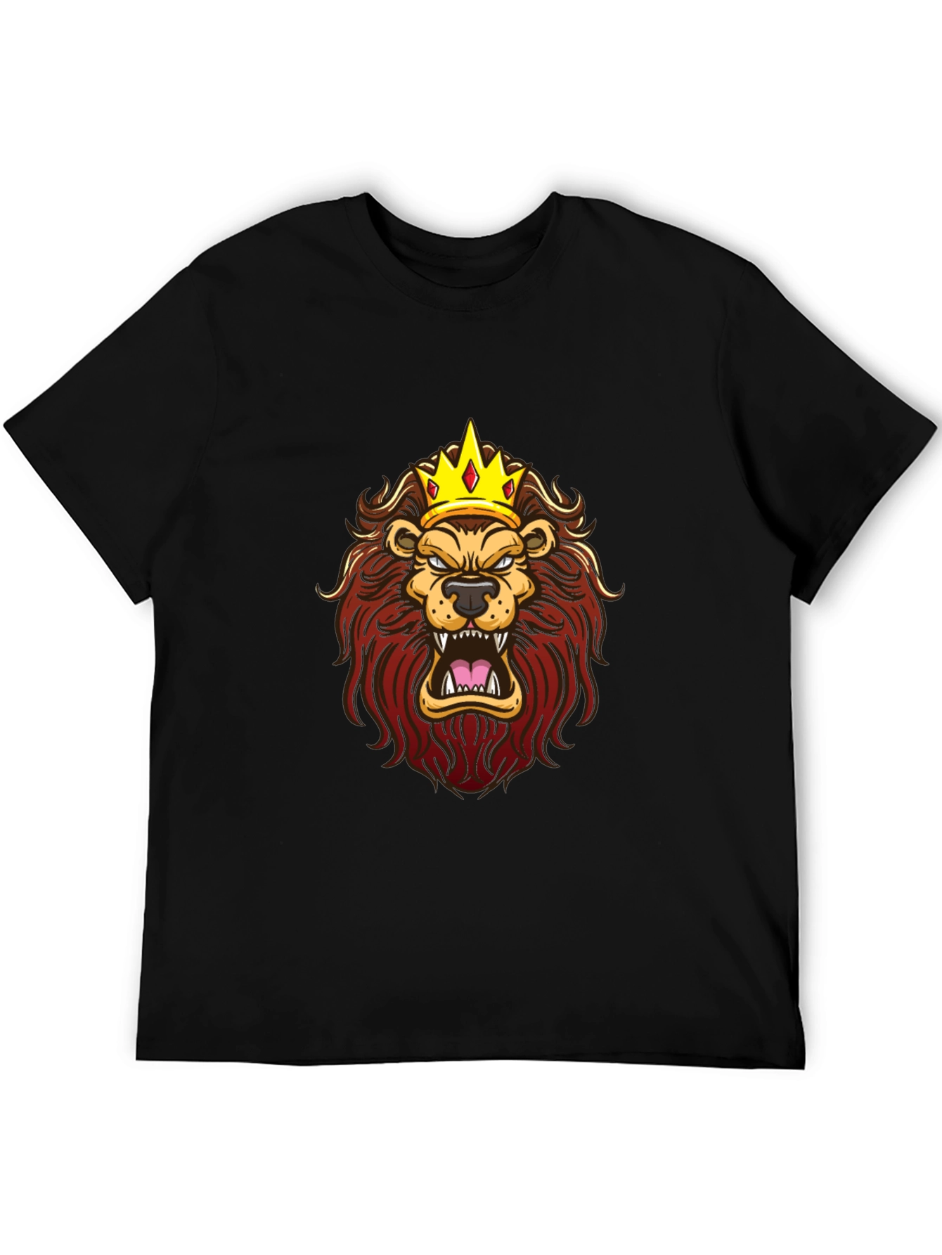 King Lion Graphic Print T-Shirt