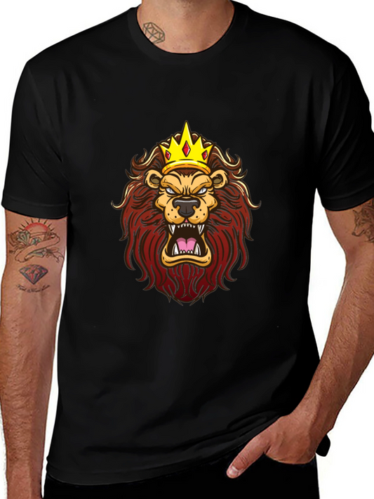 King Lion Graphic Print T-Shirt