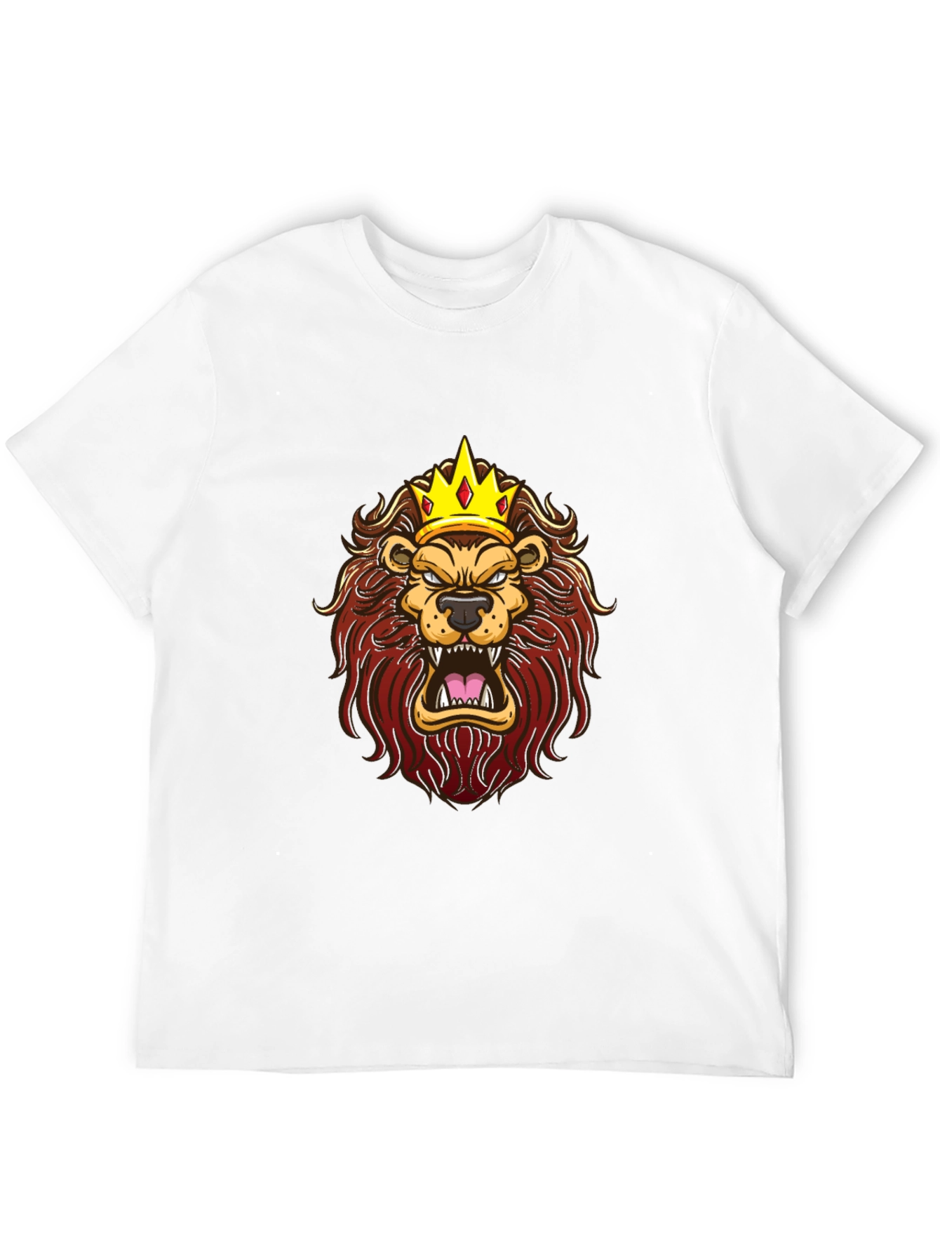 King Lion Graphic Print T-Shirt