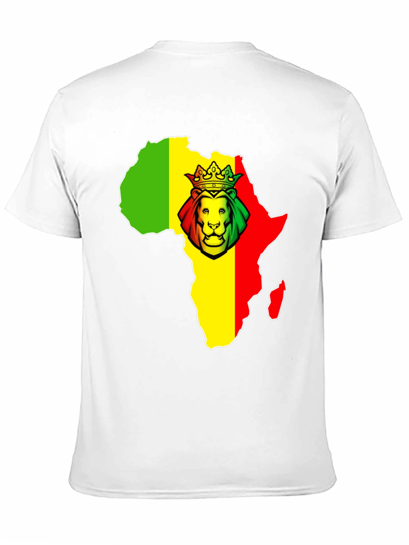 Rasta Africa Map Lion T-Shirt