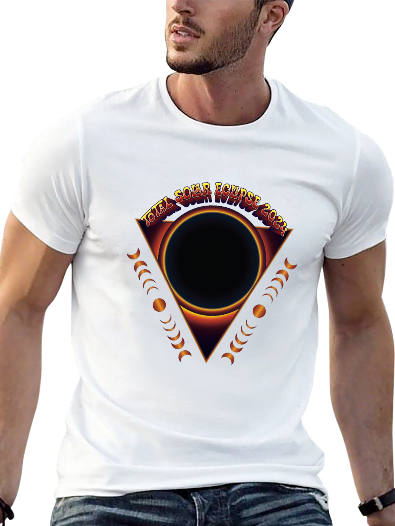 Total Solar Eclipse 2024 Graphic T-Shirt