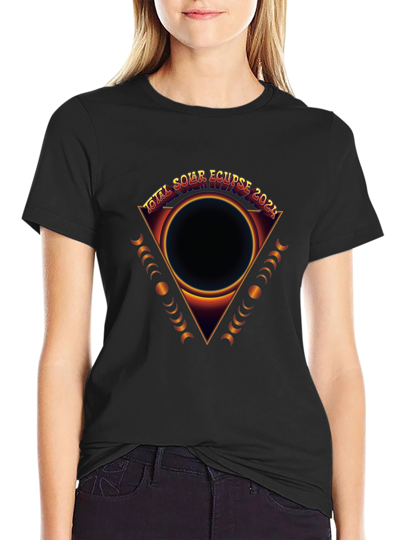 Total Solar Eclipse 2024 Graphic T-Shirt