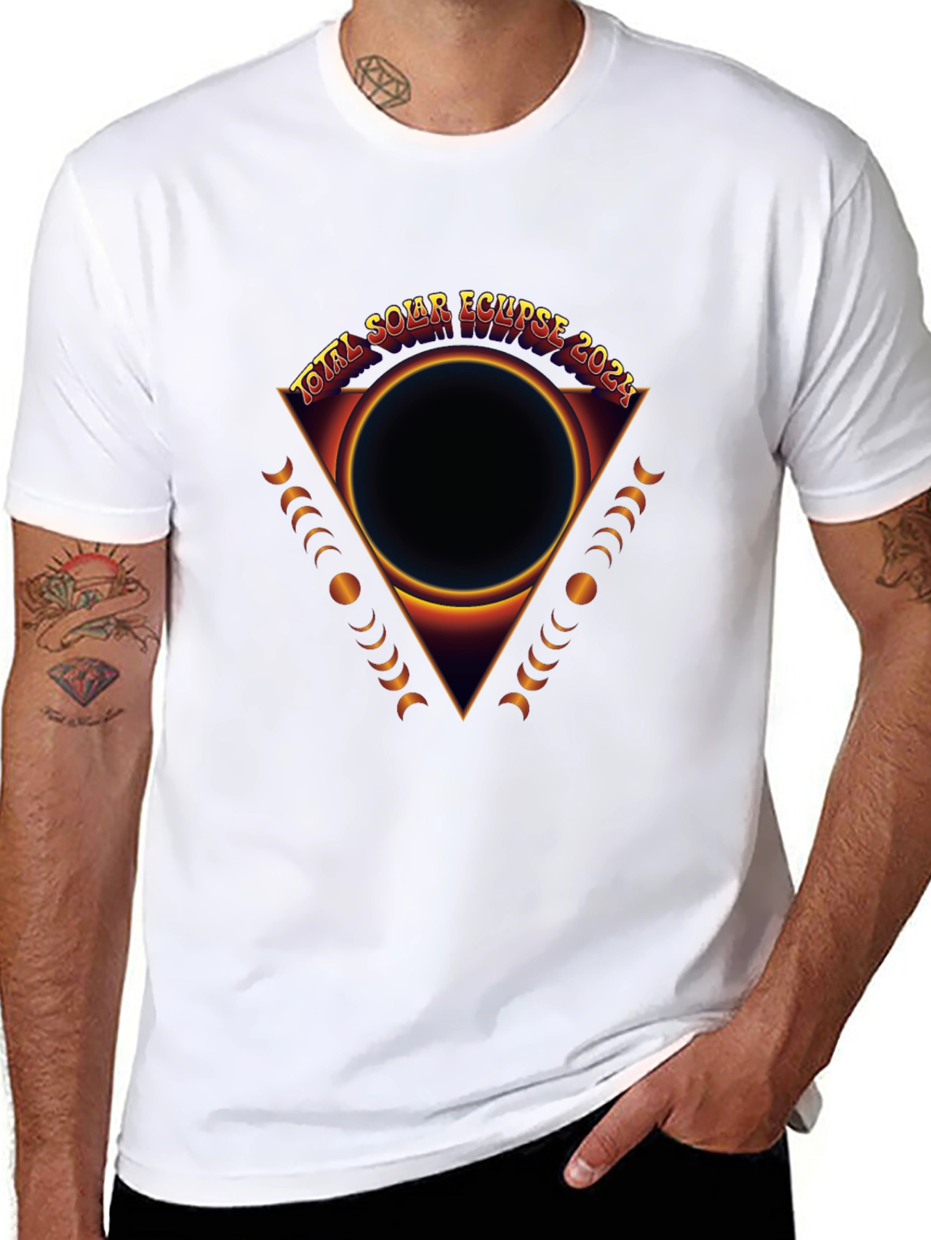 Total Solar Eclipse 2024 Graphic T-Shirt