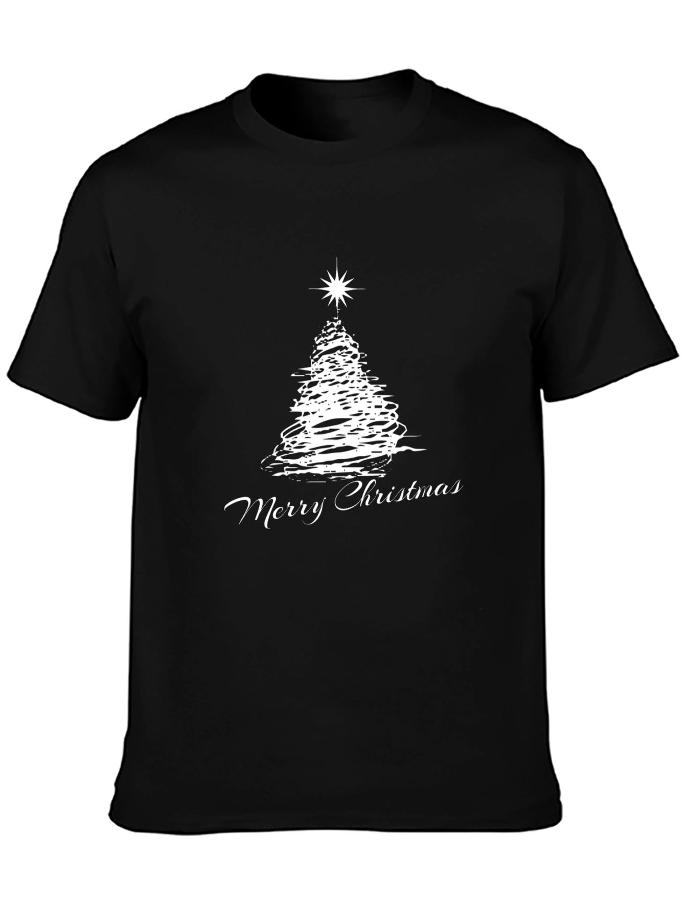 Christmas Tree Graphic Tee - Festive Holiday Shirt