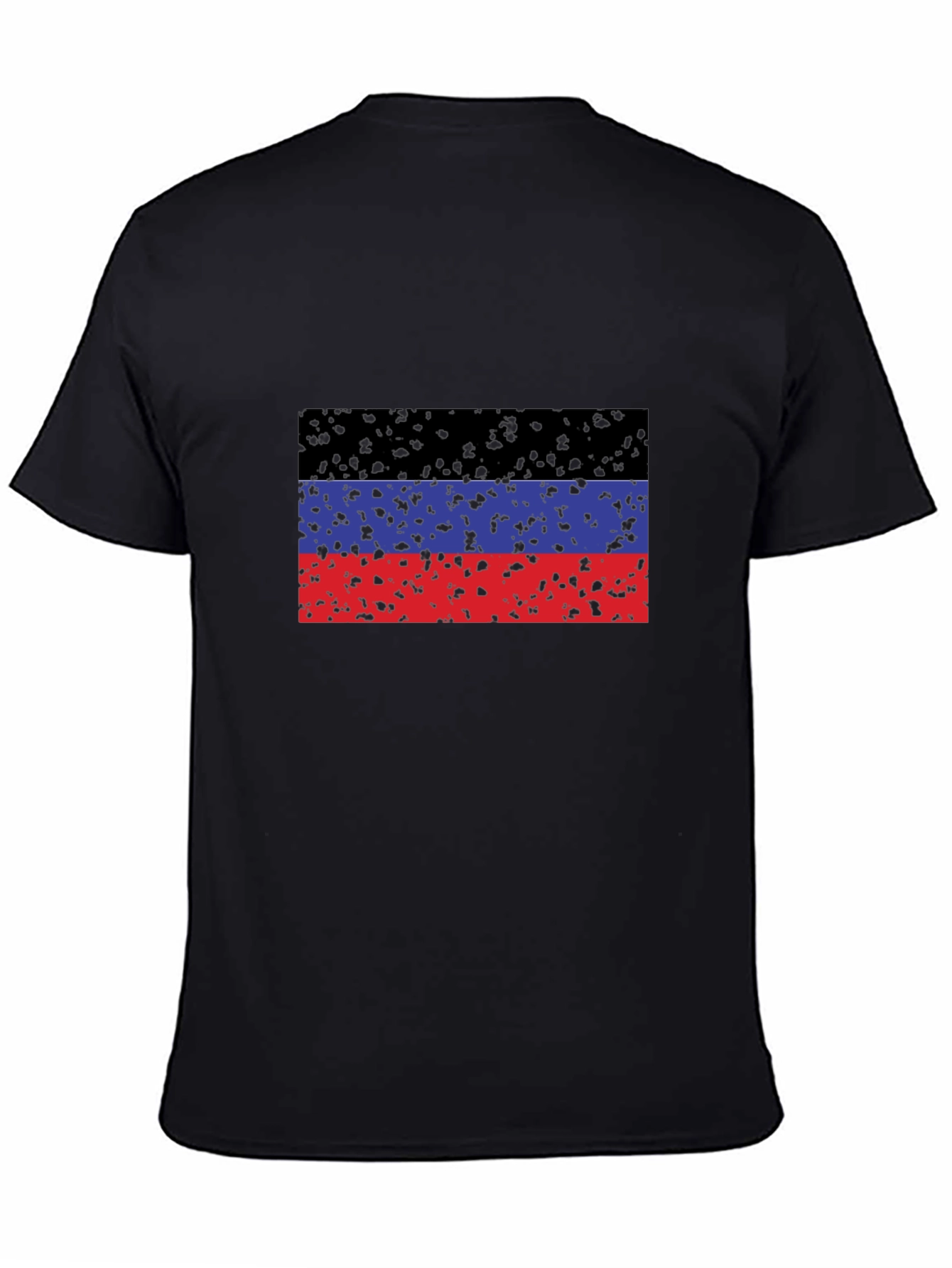 Donetsk Flag T-Shirt - Black Crew Neck Tee