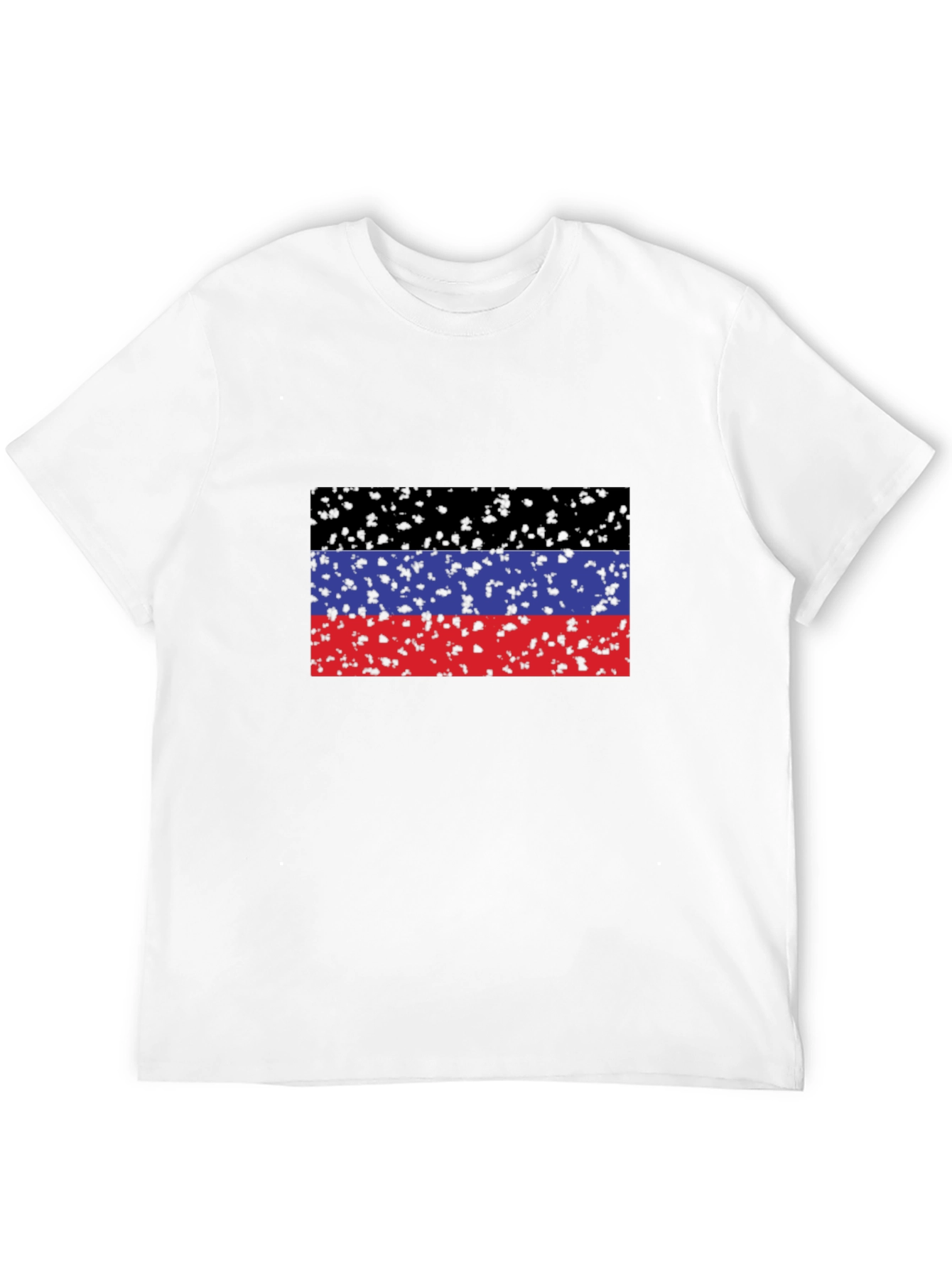 Donetsk Flag T-Shirt - Black Crew Neck Tee
