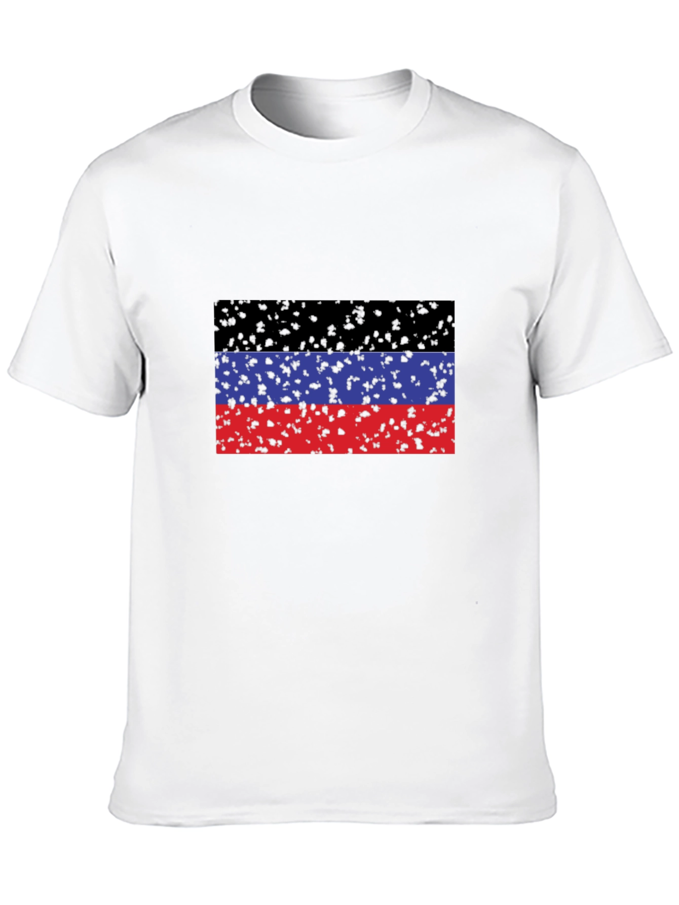 Donetsk Flag T-Shirt - Black Crew Neck Tee