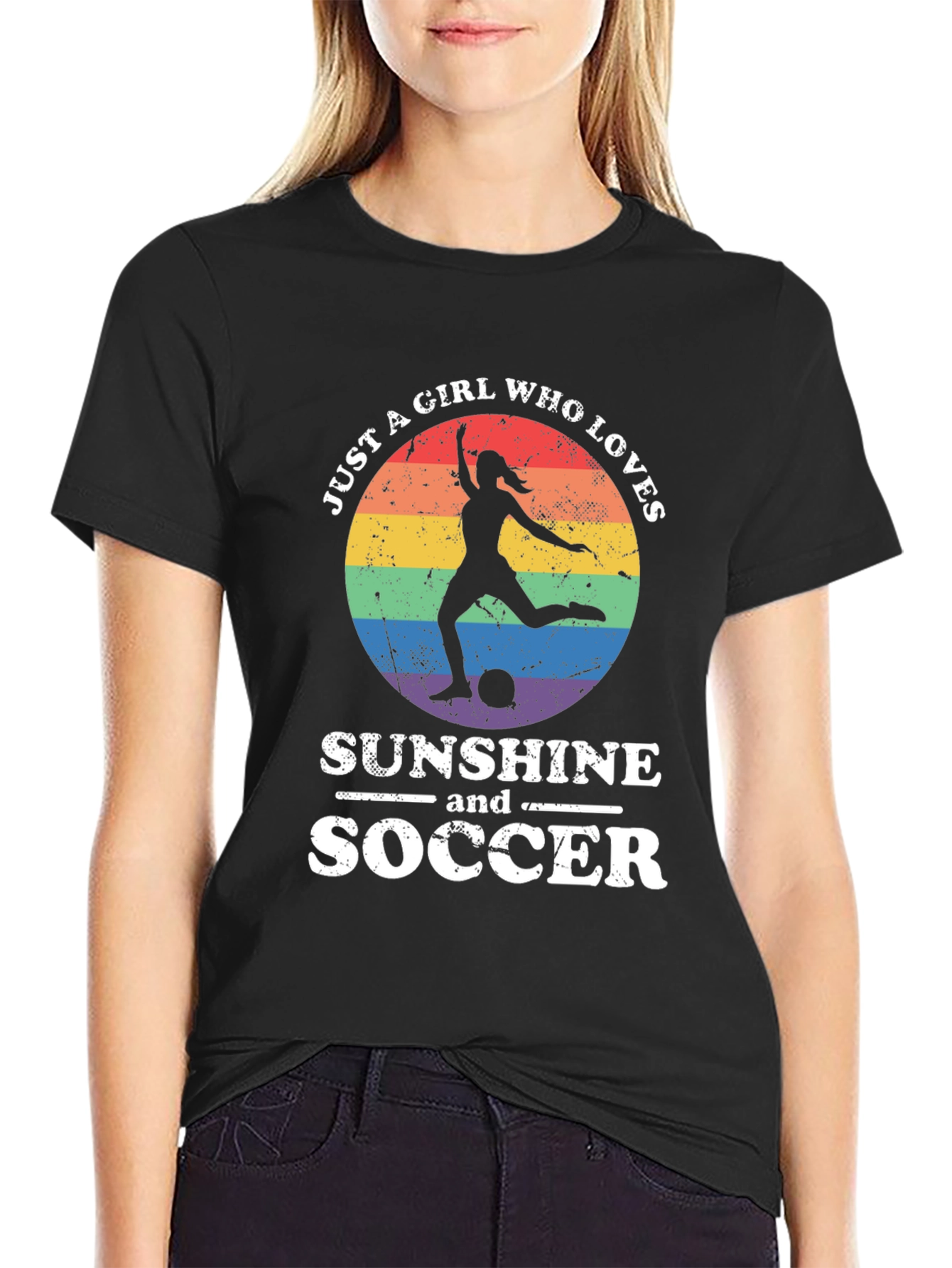 Sunshine and Soccer Graphic Tee