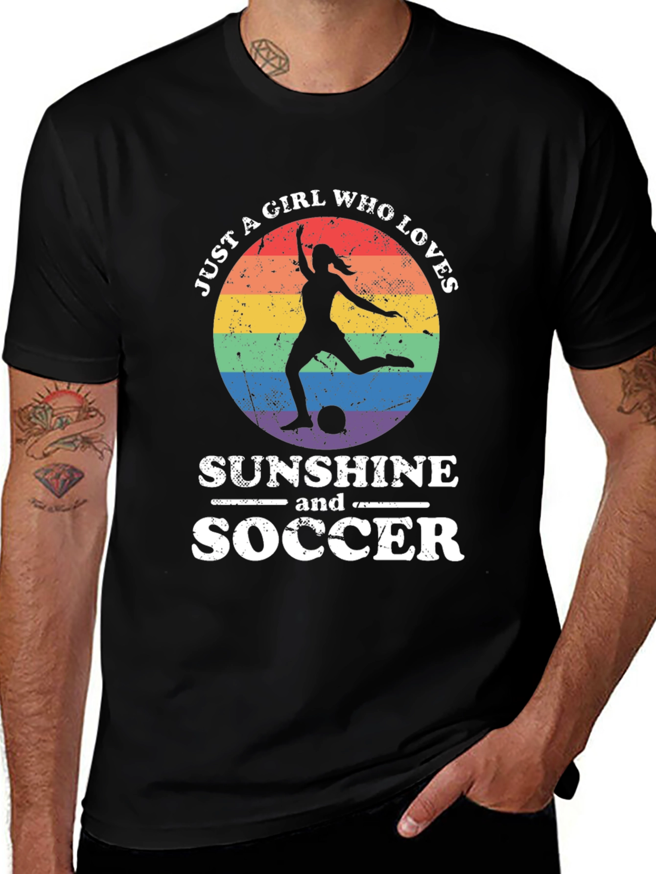 Sunshine and Soccer Graphic Tee