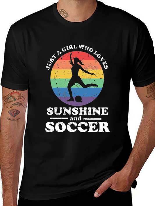 Sunshine and Soccer Graphic Tee