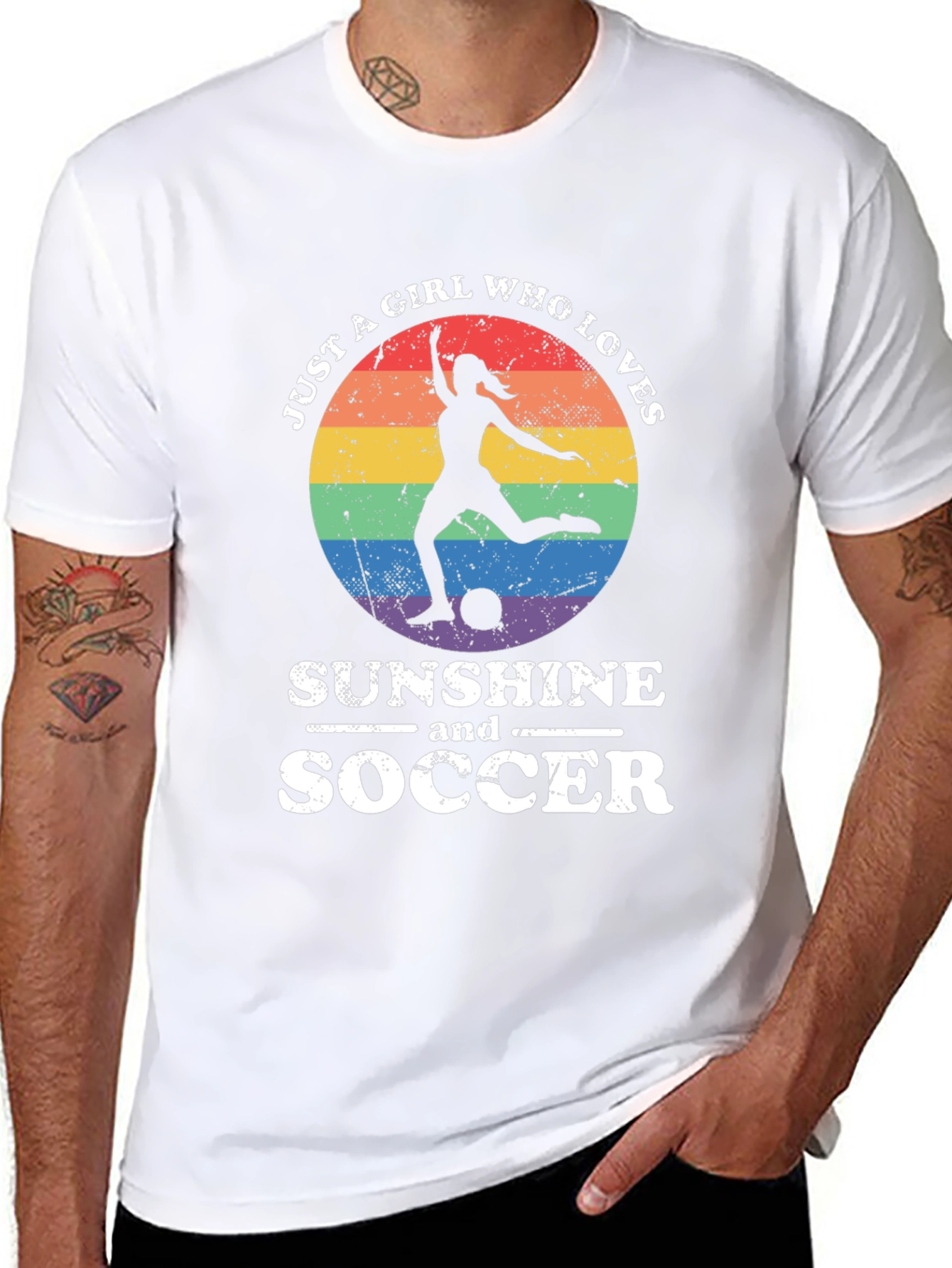 Sunshine and Soccer Graphic Tee