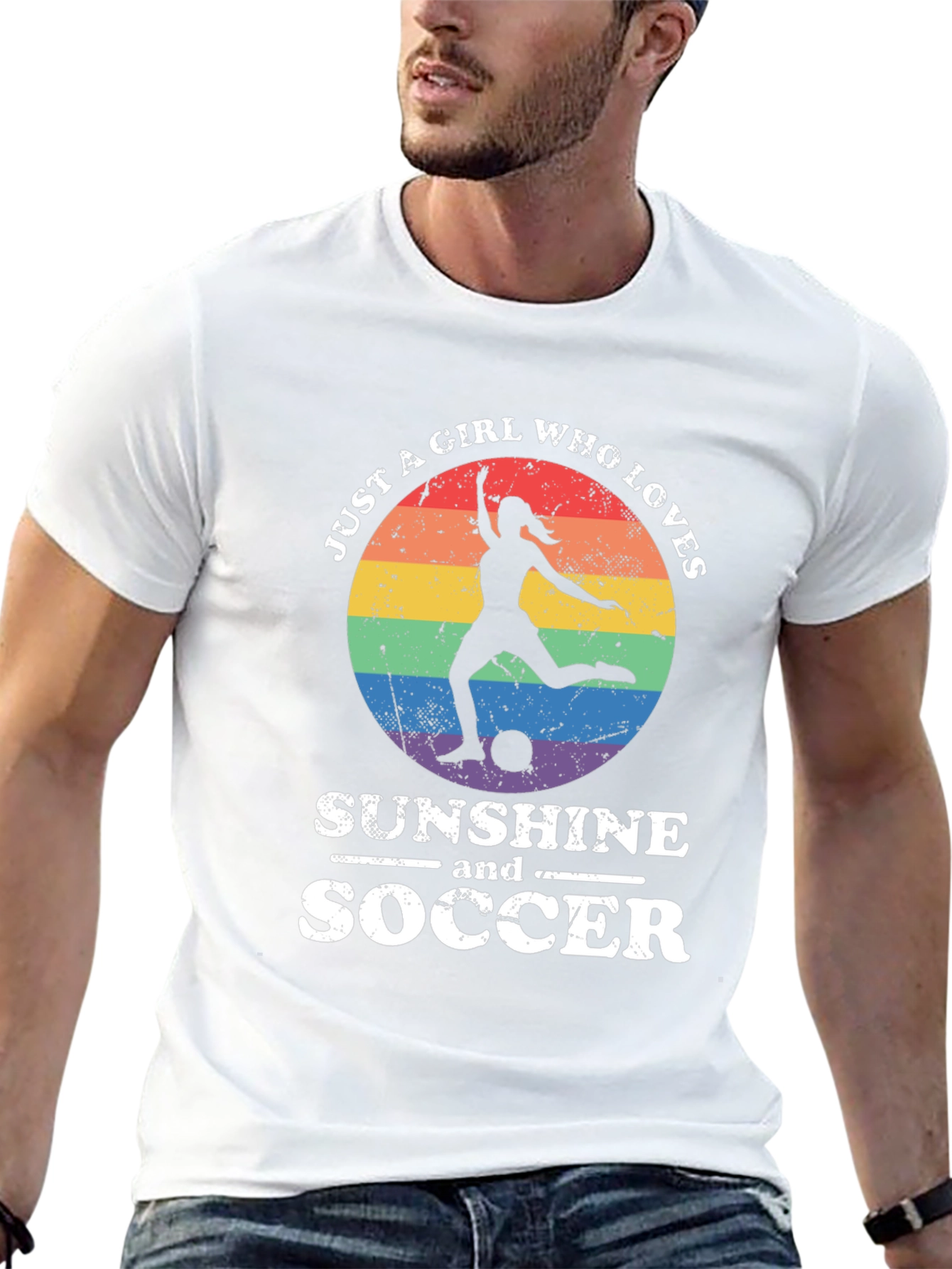 Sunshine and Soccer Graphic Tee