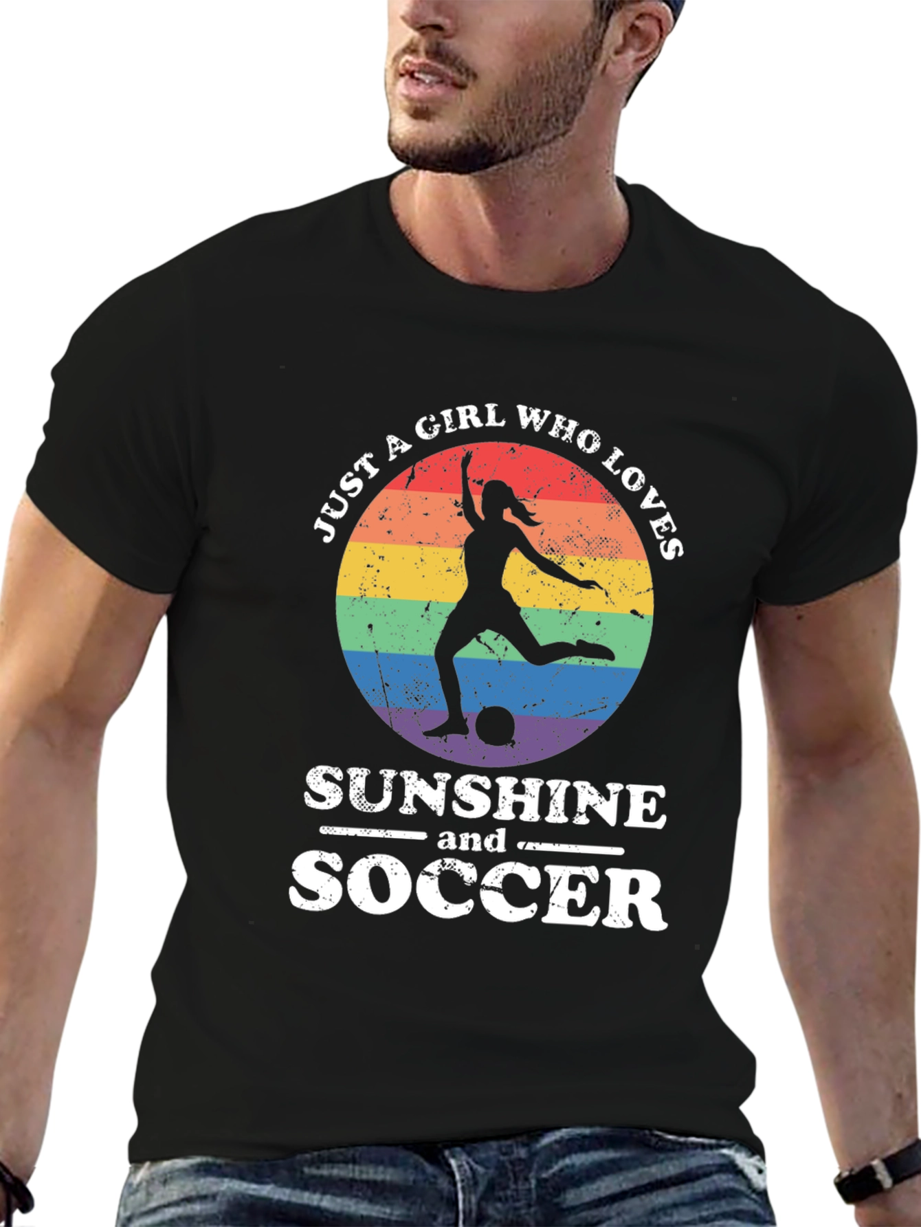 Sunshine and Soccer Graphic Tee