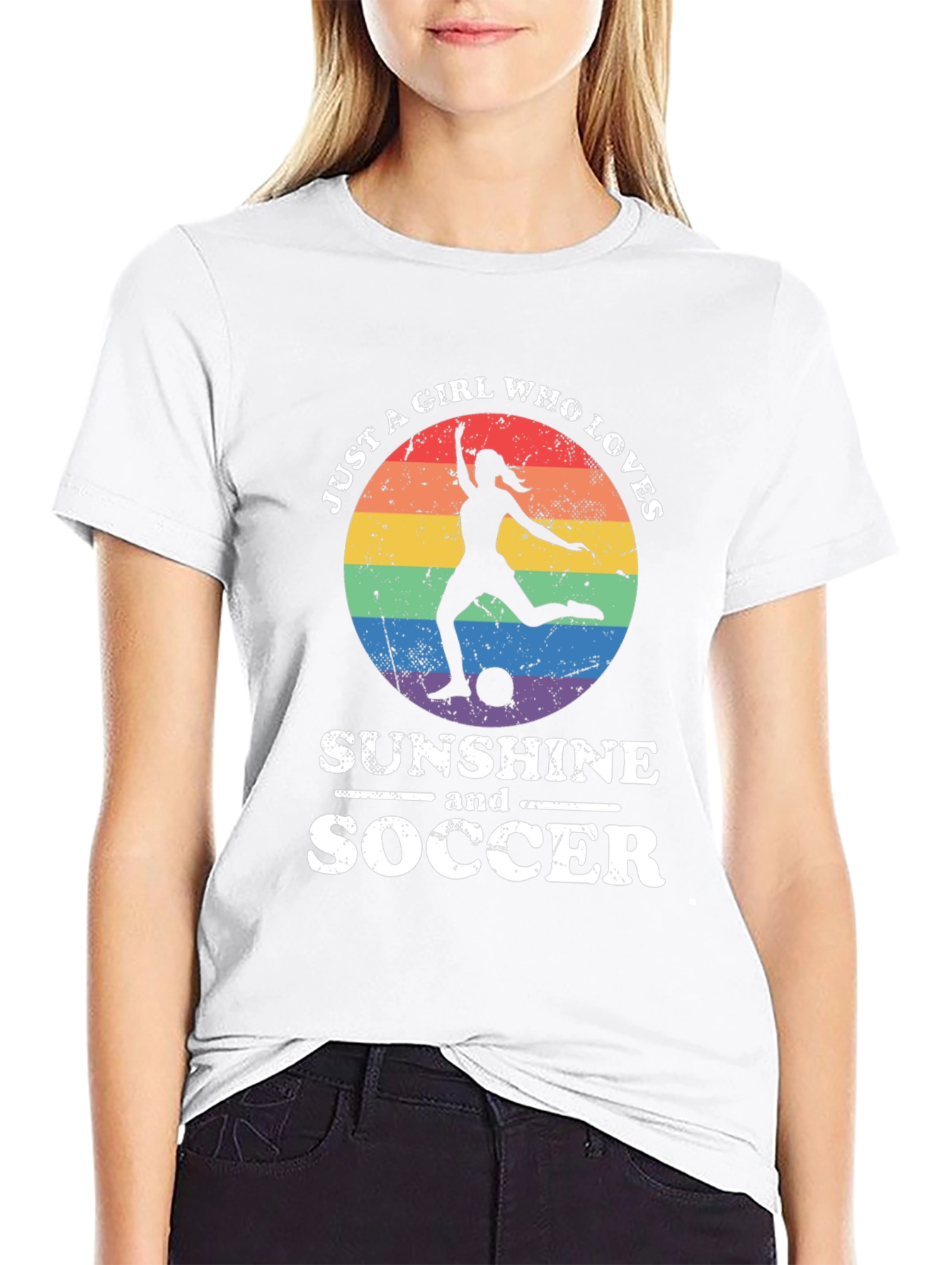 Sunshine and Soccer Graphic Tee