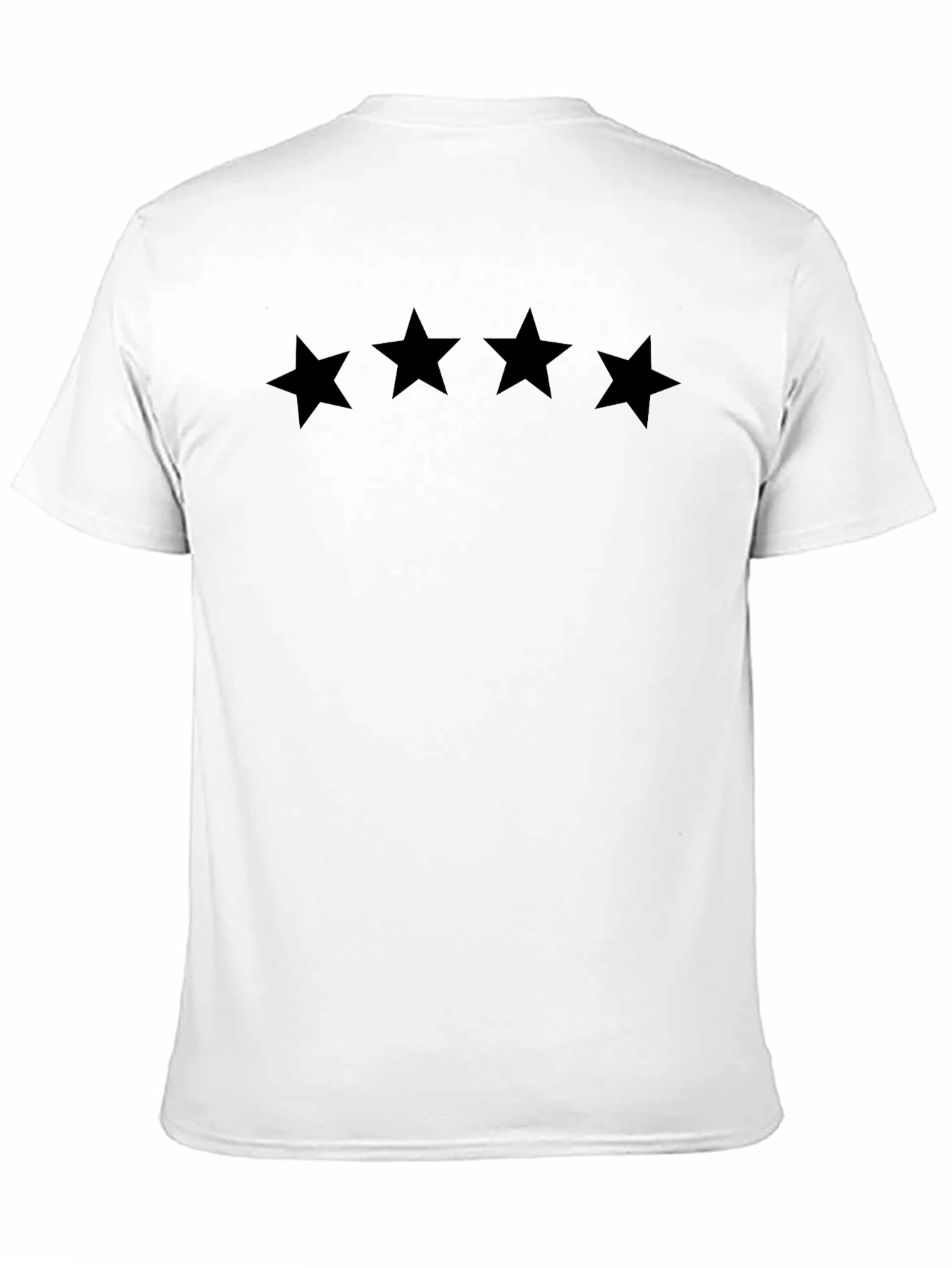 4 Star Graphic Tee - Mens Black Casual T-Shirt