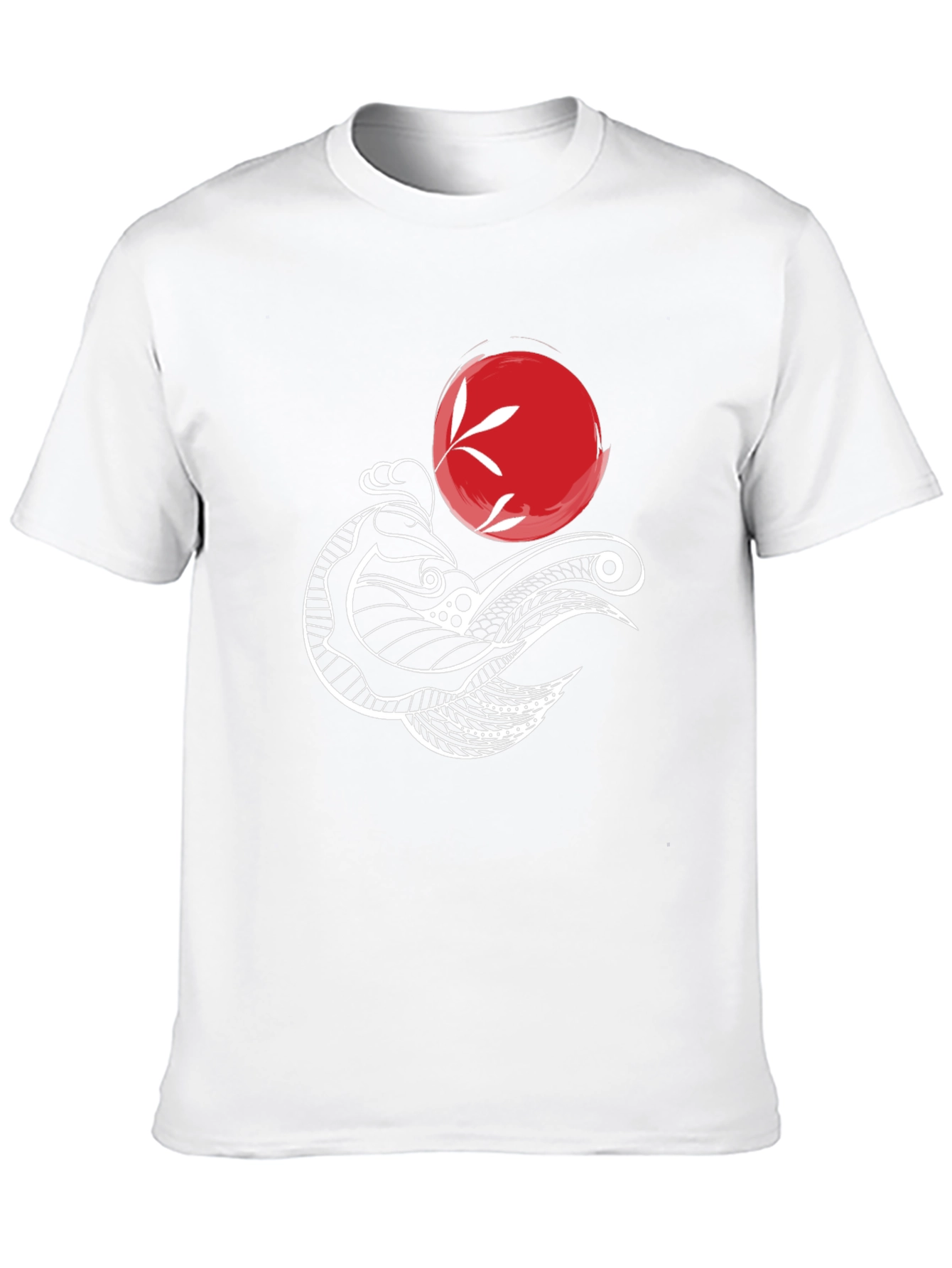 Koi Fish Graphic Tee - Artistic Black T-Shirt