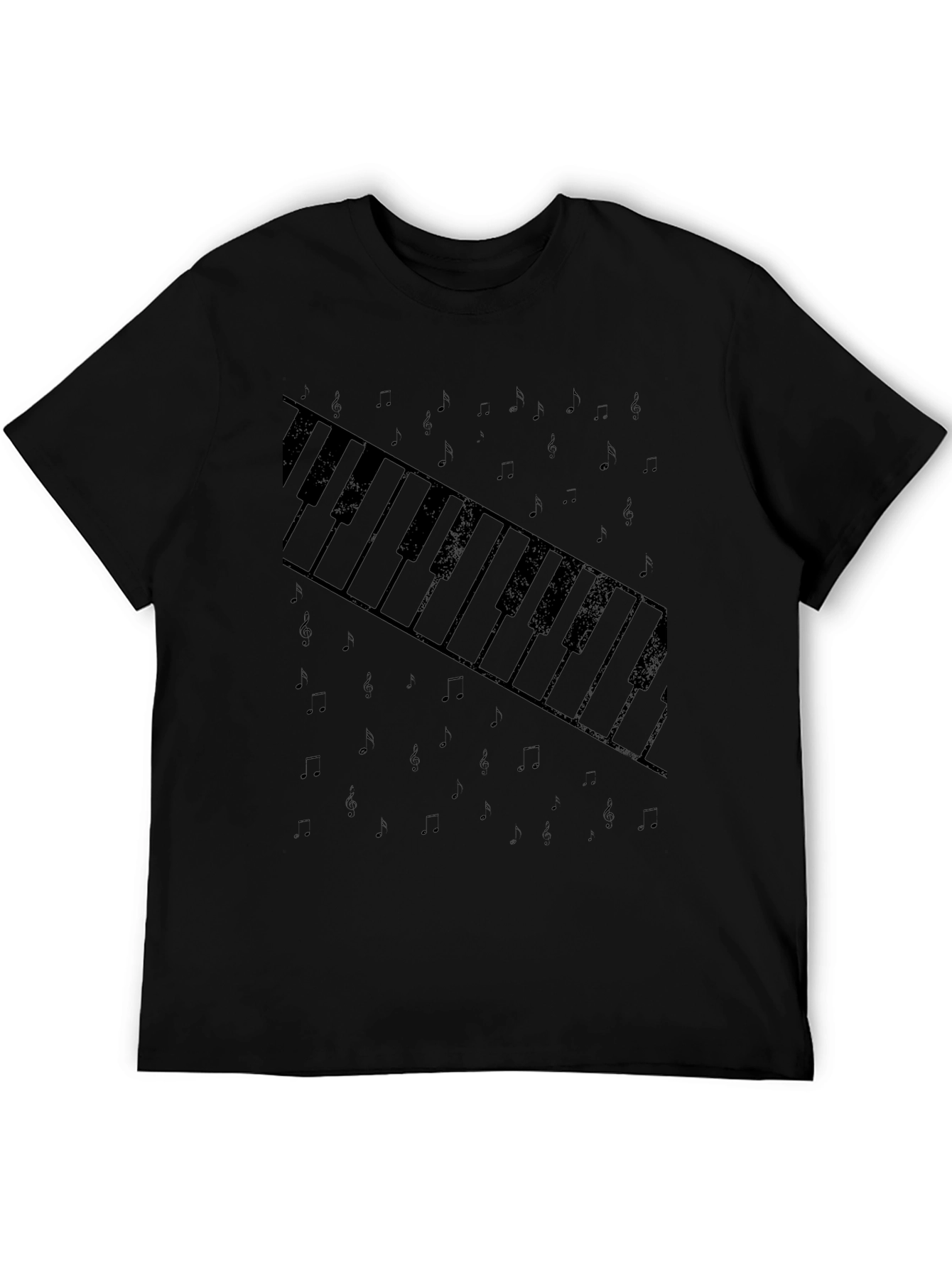 Piano Keys Graphic Tee - Stylish Music Lover T-Shirt