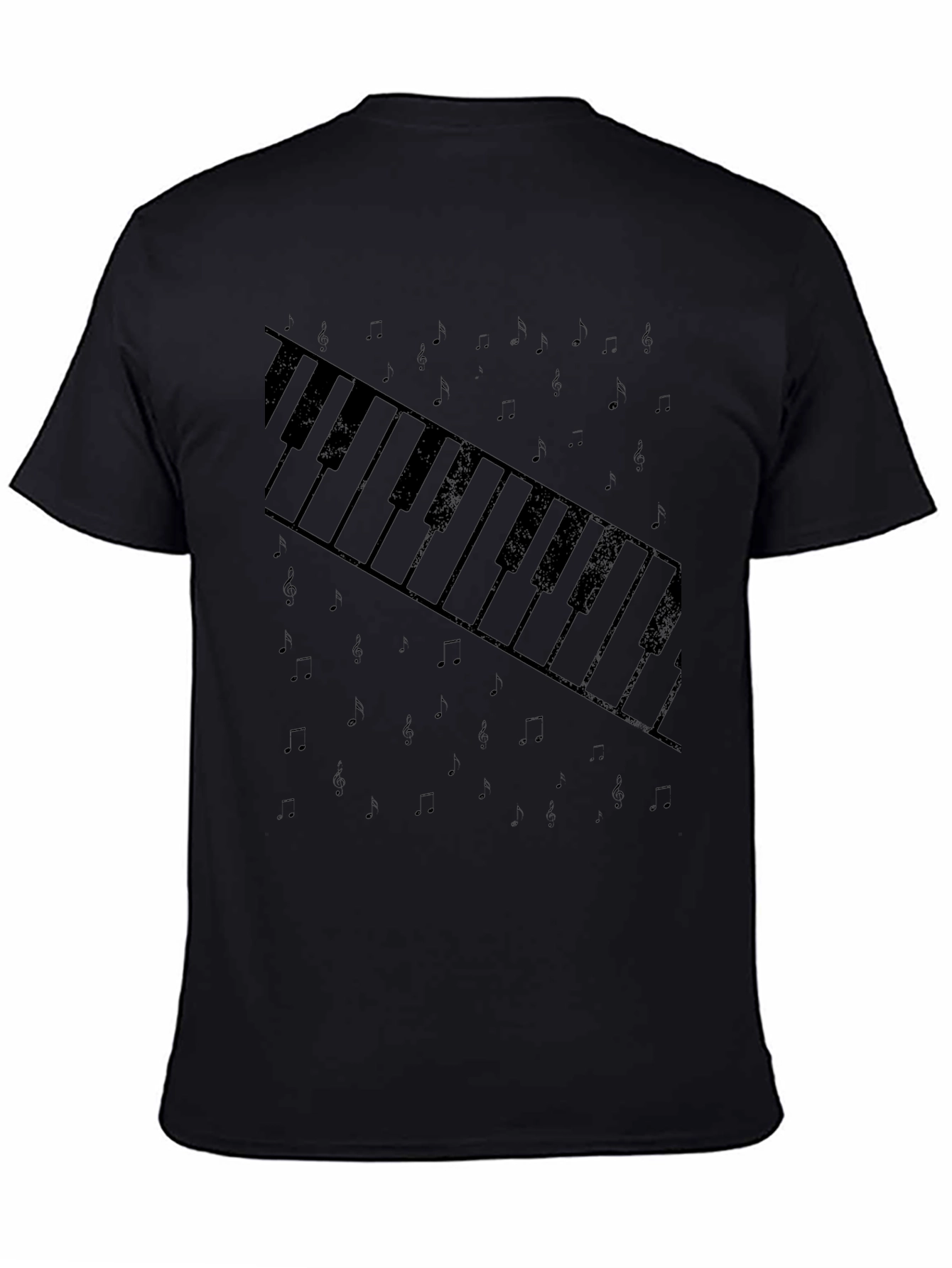 Piano Keys Graphic Tee - Stylish Music Lover T-Shirt
