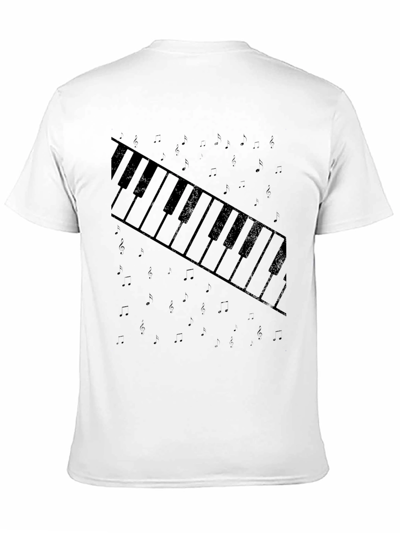 Piano Keys Graphic Tee - Stylish Music Lover T-Shirt