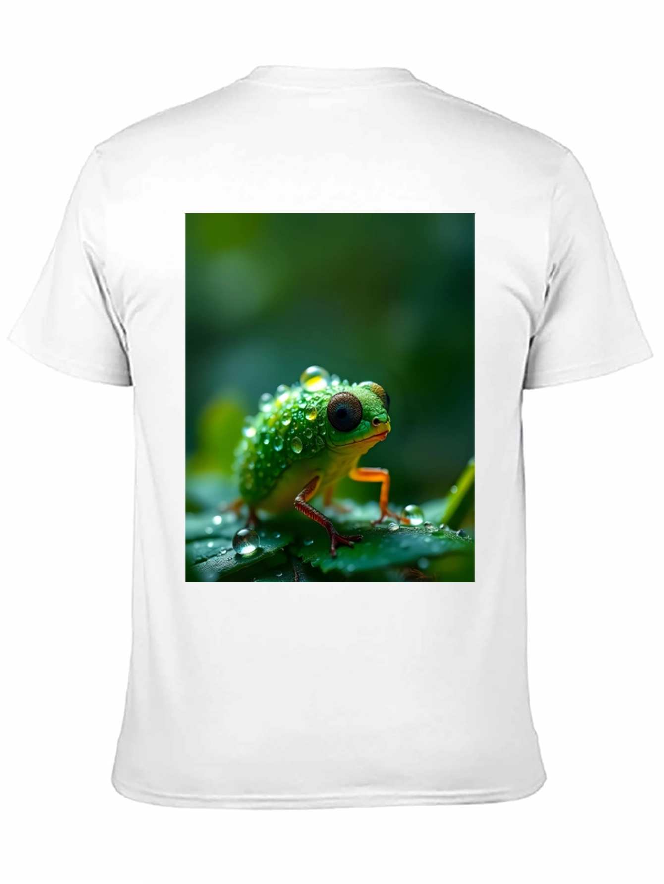 Froggy Tee: Dewy Amphibian Graphic T-Shirt