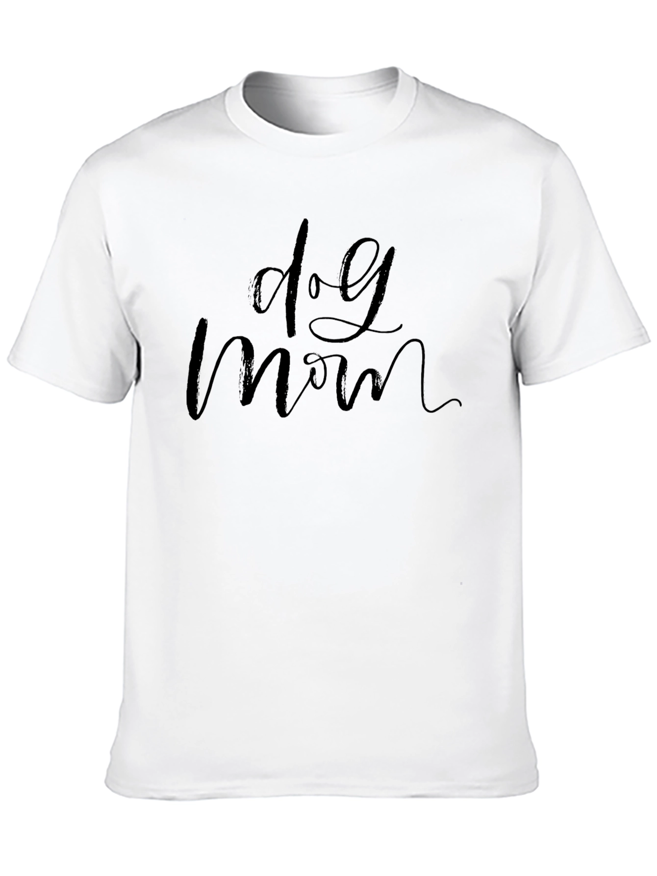 Dog Mom Graphic Tee - Black Casual T-Shirt