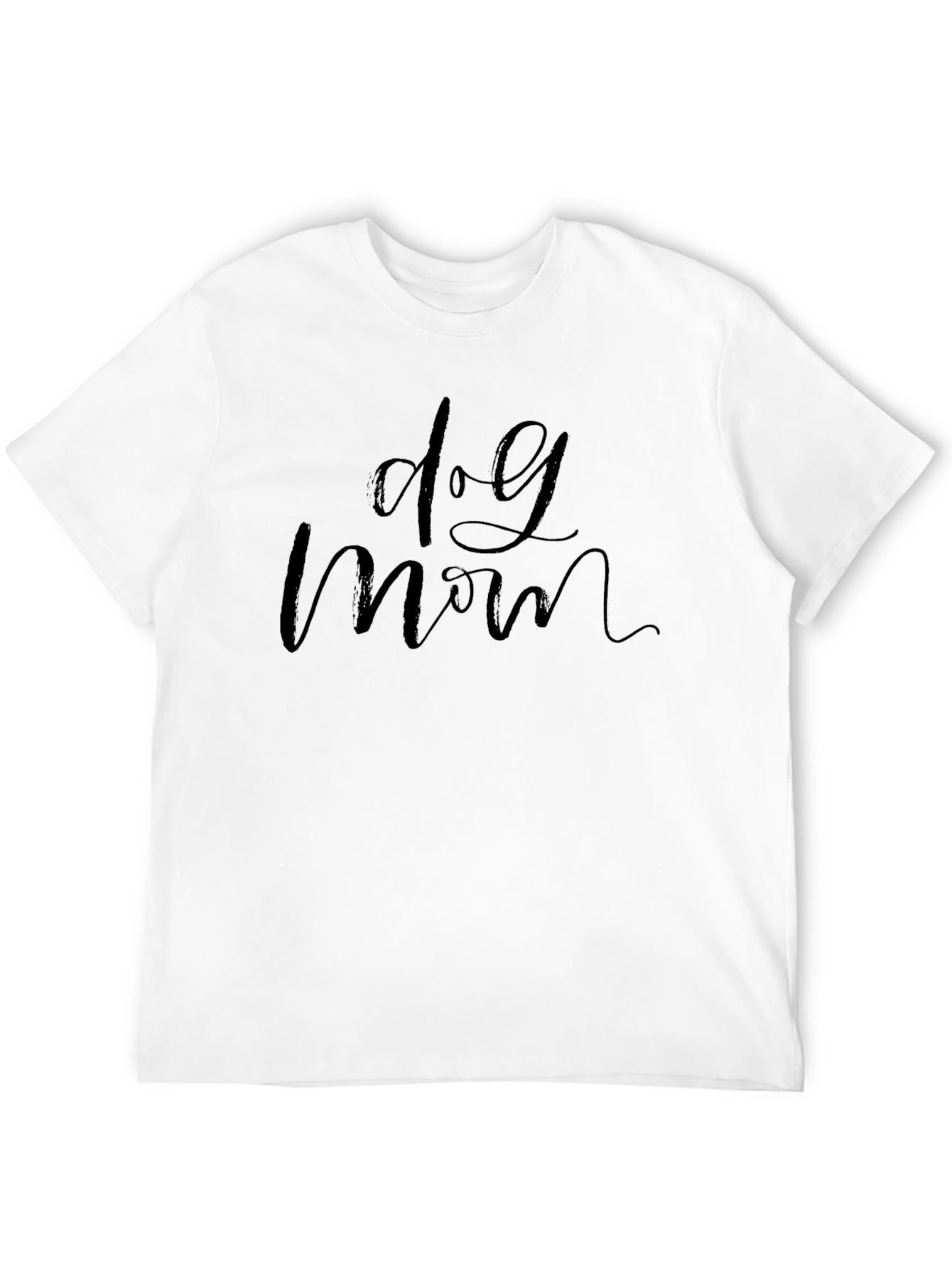 Dog Mom Graphic Tee - Black Casual T-Shirt