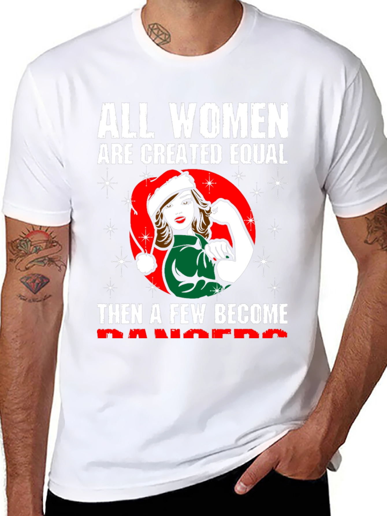 All Women are Created Equal Christmas T-Shirt