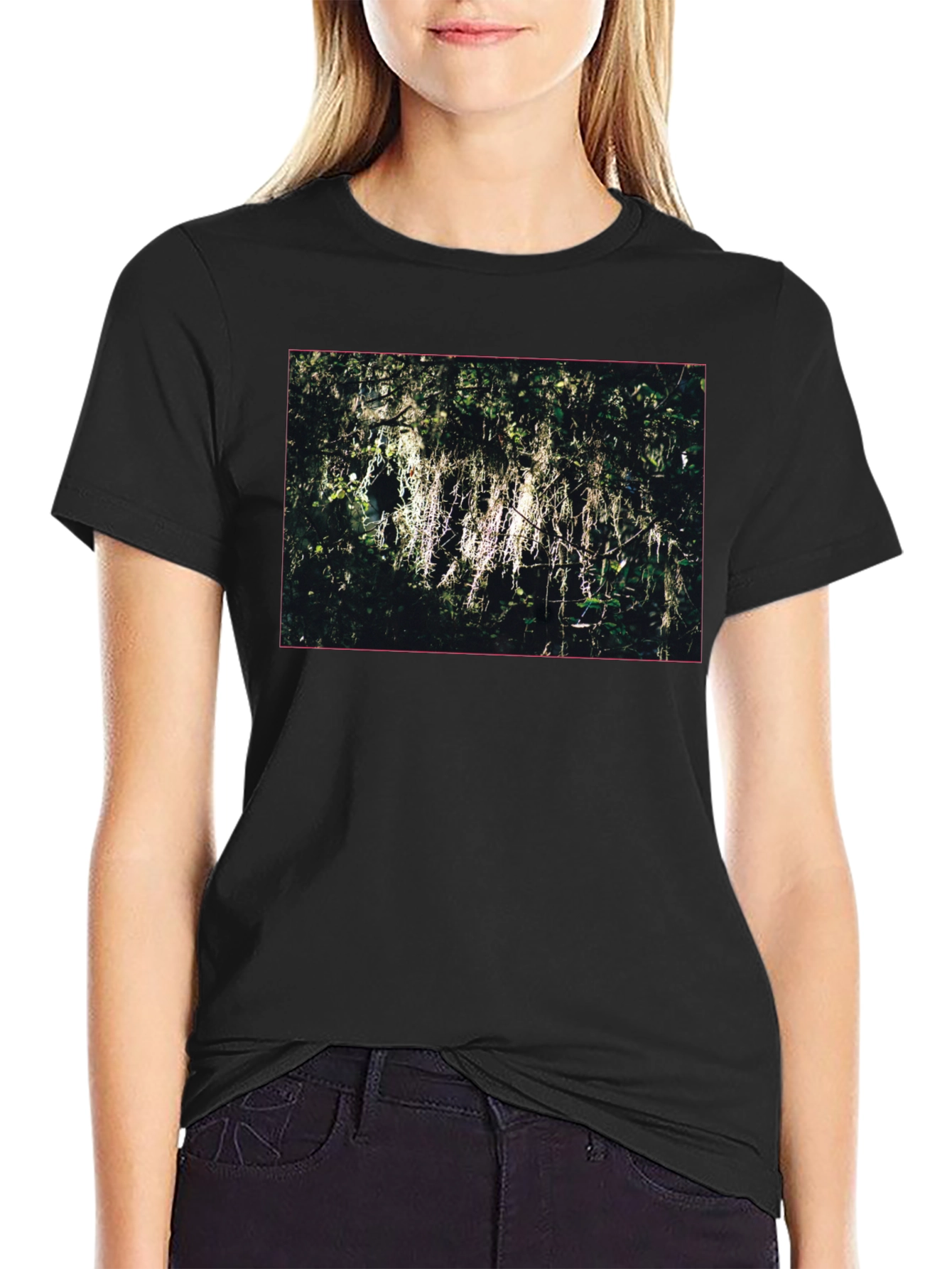Natures Tapestry Black Tee